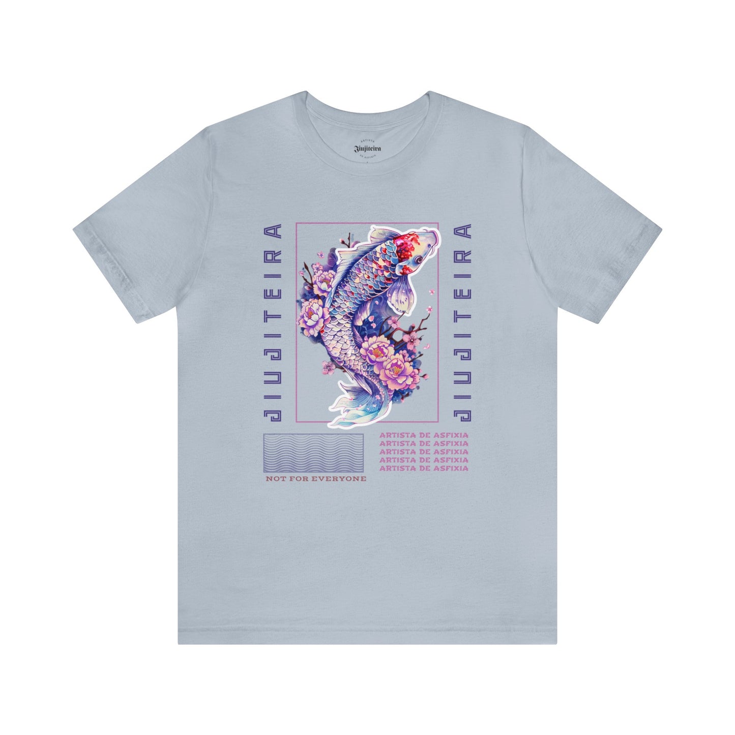 Unisex Jersey Short Sleeve Tee- Jiujiteira Purple Koi Fish