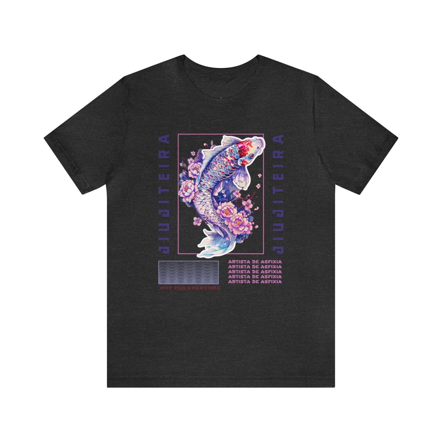 Unisex Jersey Short Sleeve Tee- Jiujiteira Purple Koi Fish