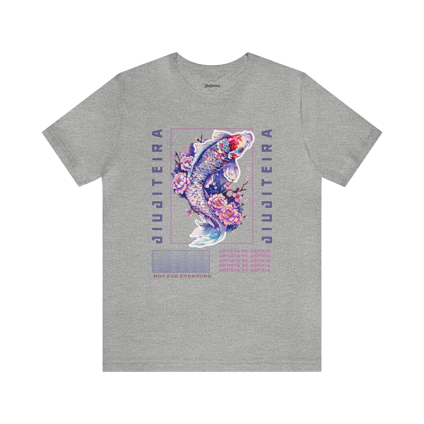 Unisex Jersey Short Sleeve Tee- Jiujiteira Purple Koi Fish