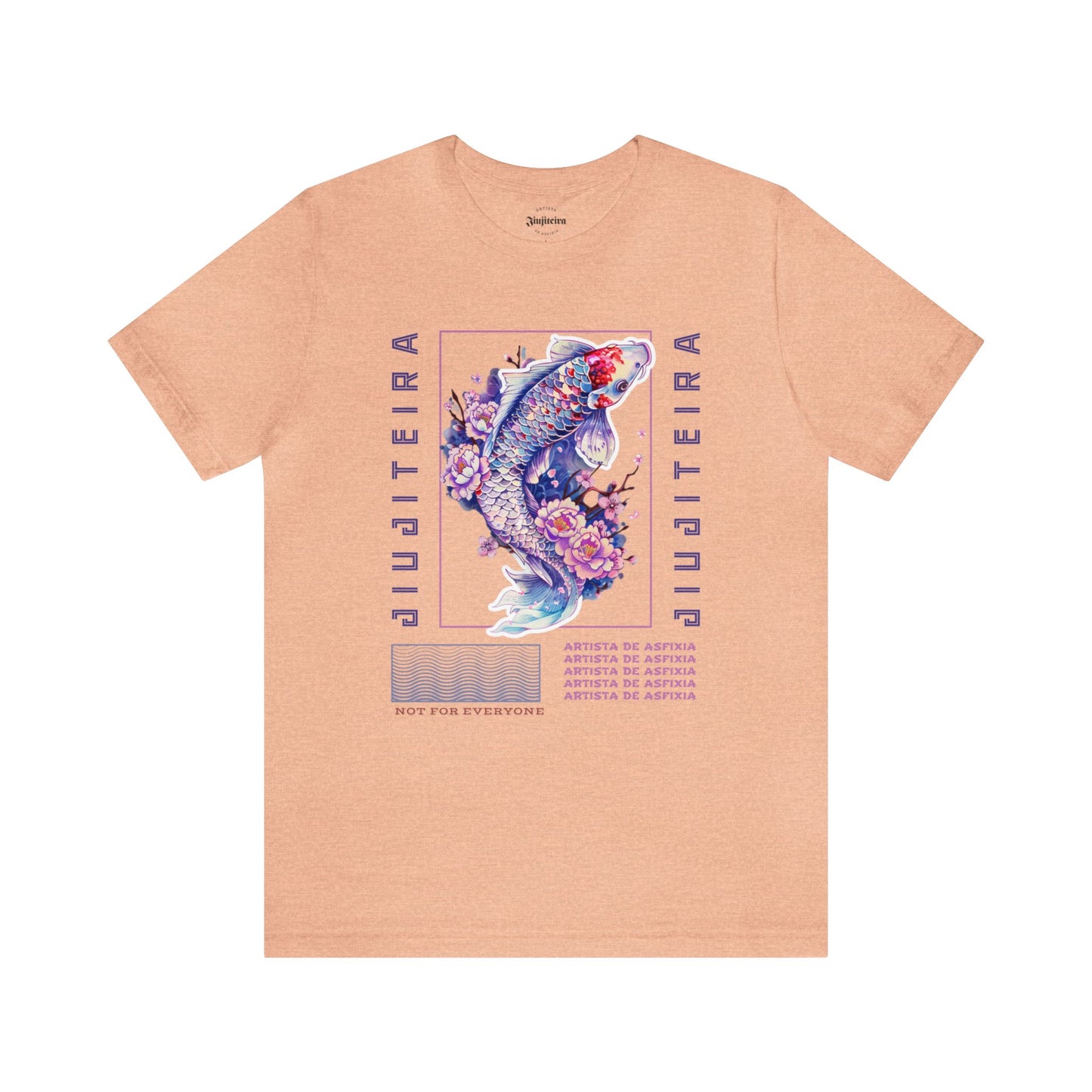 Unisex Jersey Short Sleeve Tee- Jiujiteira Purple Koi Fish