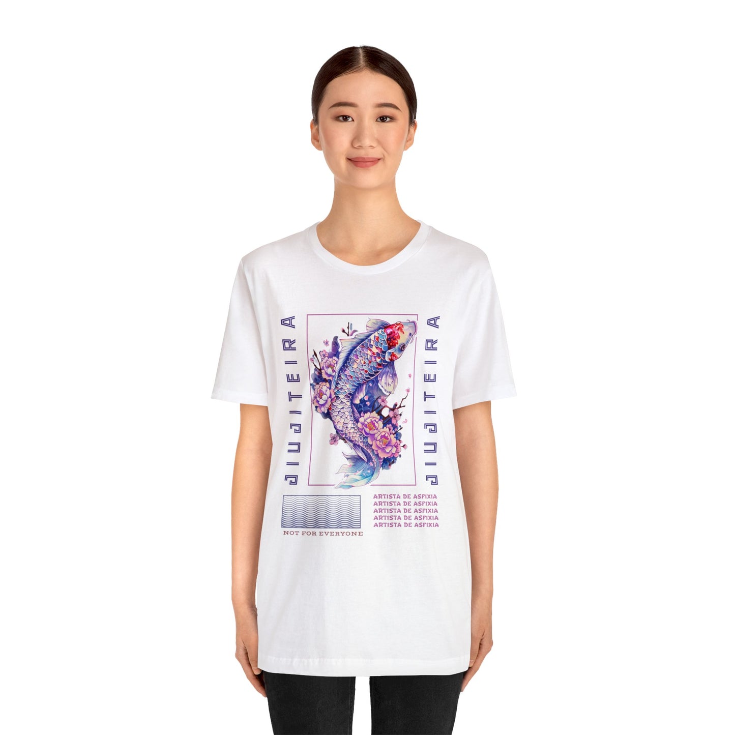 Unisex Jersey Short Sleeve Tee- Jiujiteira Purple Koi Fish