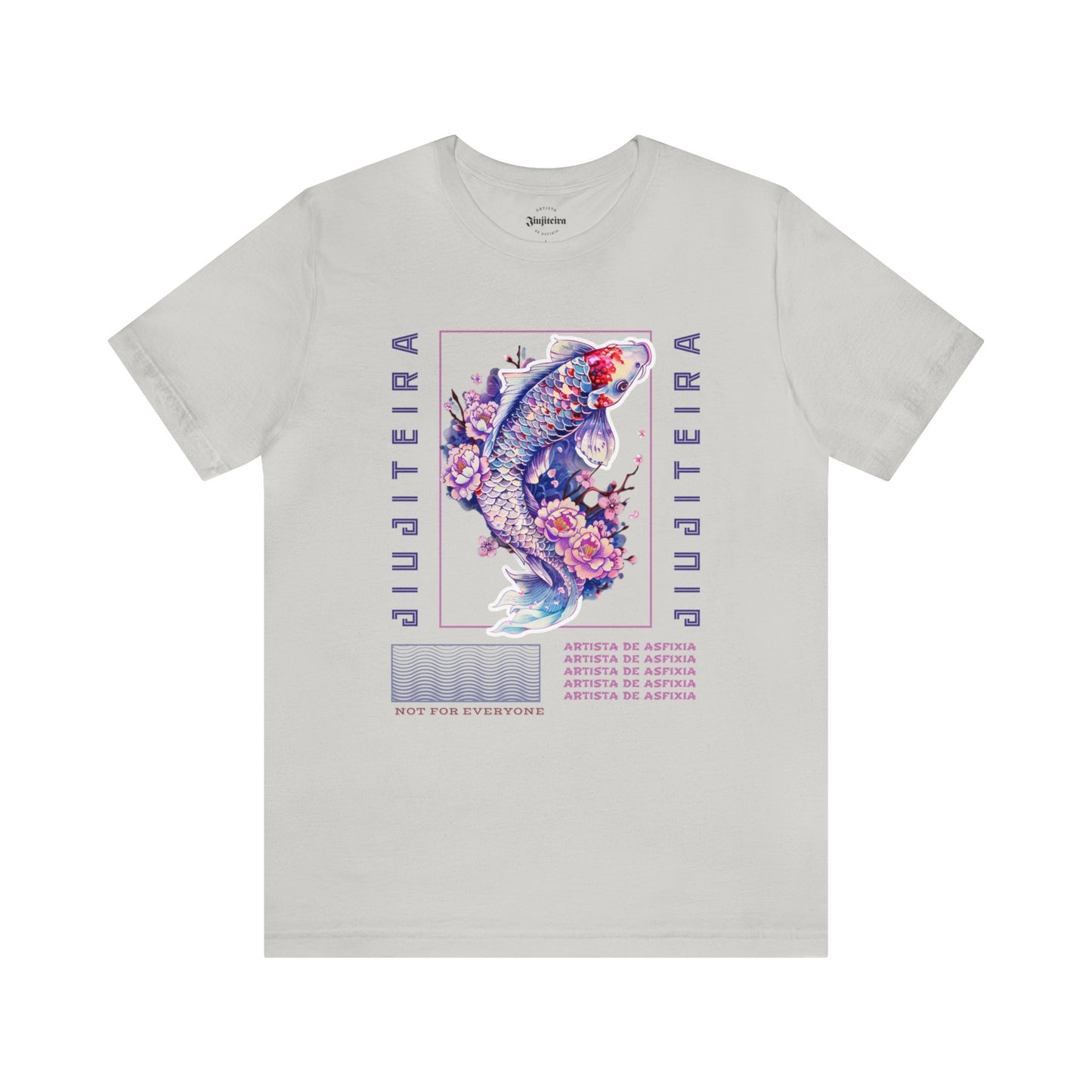 Unisex Jersey Short Sleeve Tee- Jiujiteira Purple Koi Fish