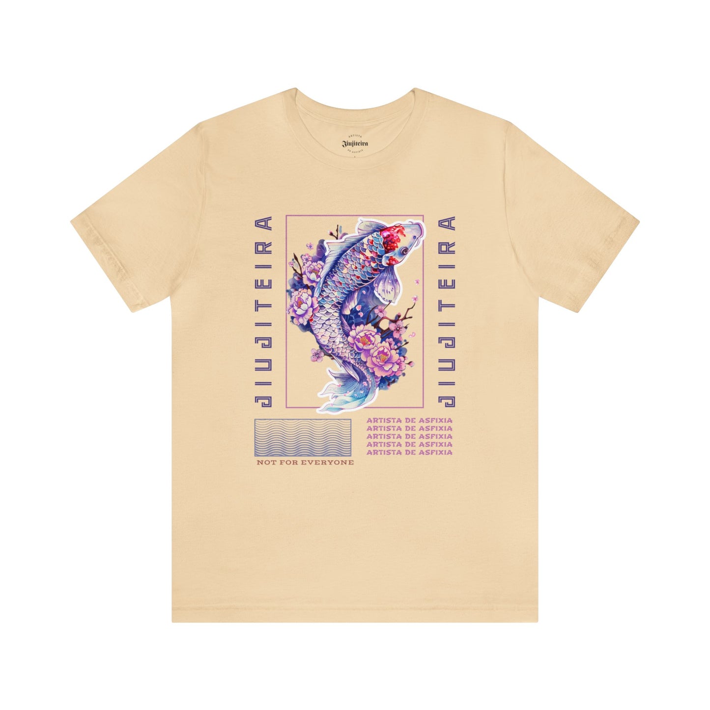 Unisex Jersey Short Sleeve Tee- Jiujiteira Purple Koi Fish