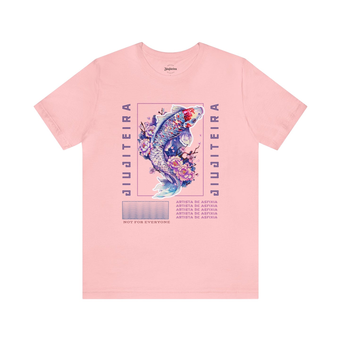 Unisex Jersey Short Sleeve Tee- Jiujiteira Purple Koi Fish