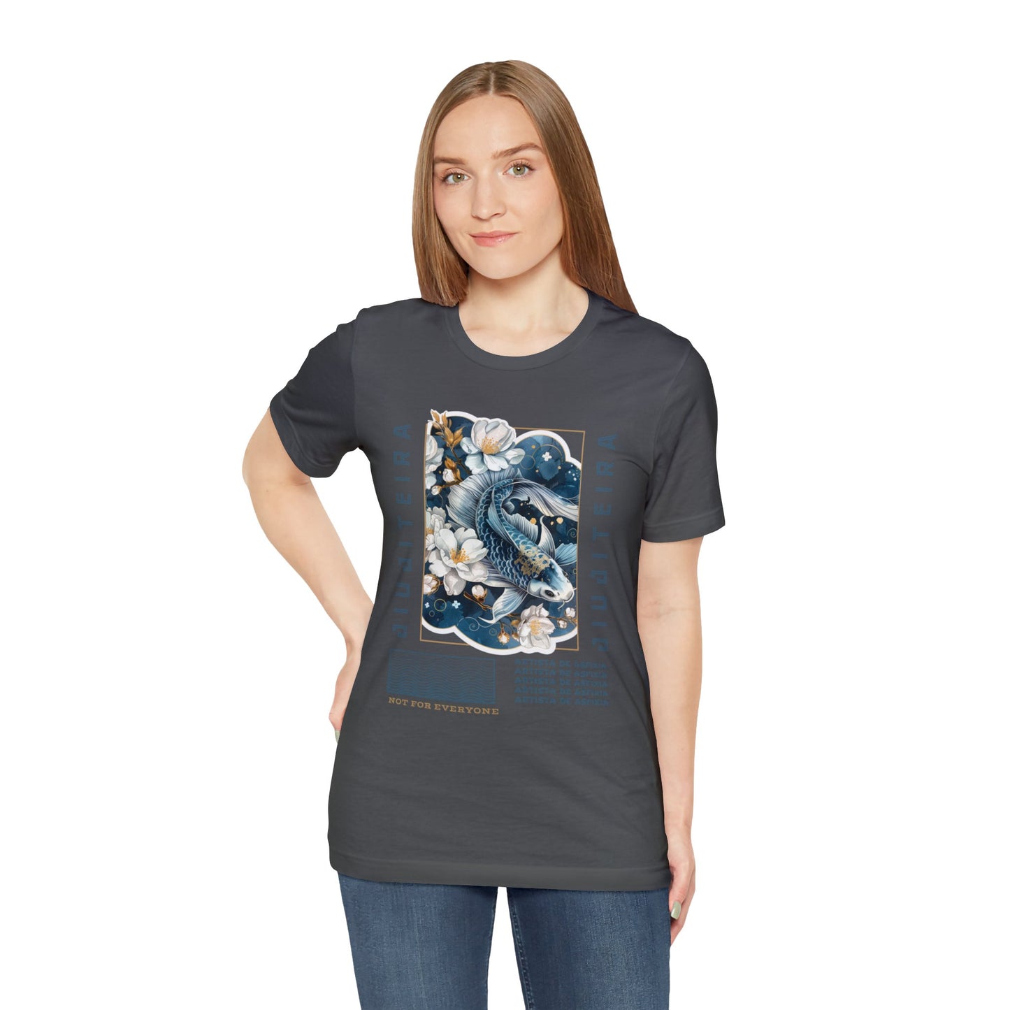 Unisex Jersey Short Sleeve Tee -Jiujiteira Blue Koi Fish
