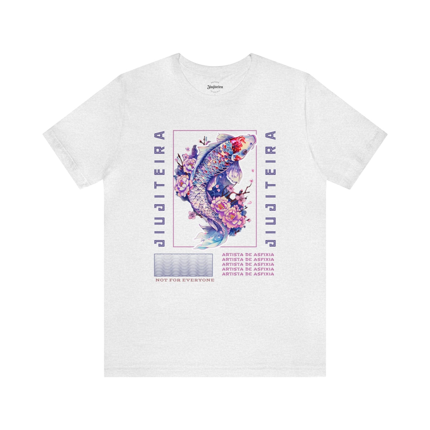 Unisex Jersey Short Sleeve Tee- Jiujiteira Purple Koi Fish
