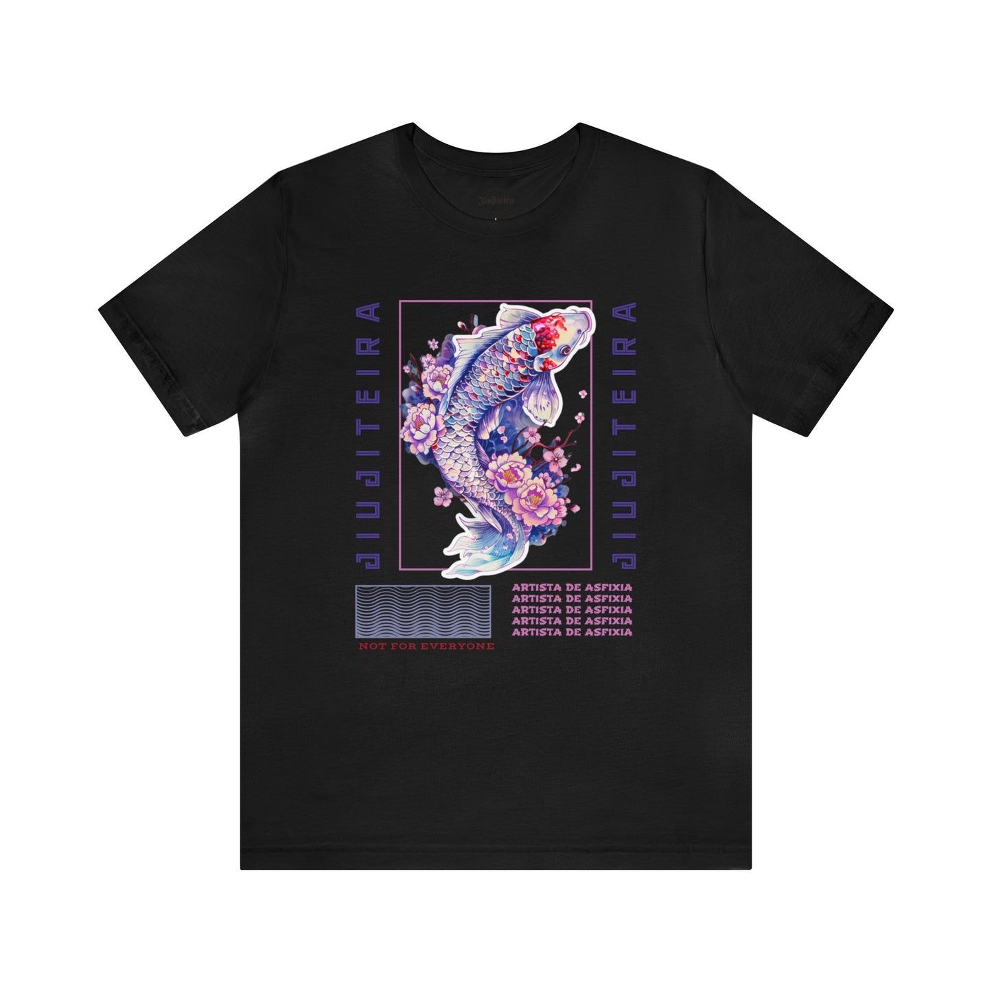 Unisex Jersey Short Sleeve Tee- Jiujiteira Purple Koi Fish