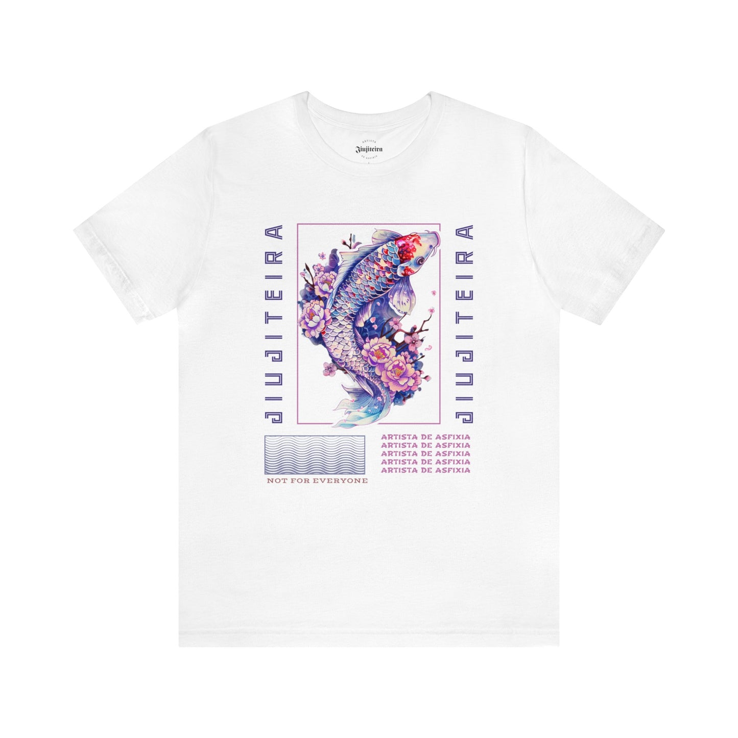 Unisex Jersey Short Sleeve Tee- Jiujiteira Purple Koi Fish