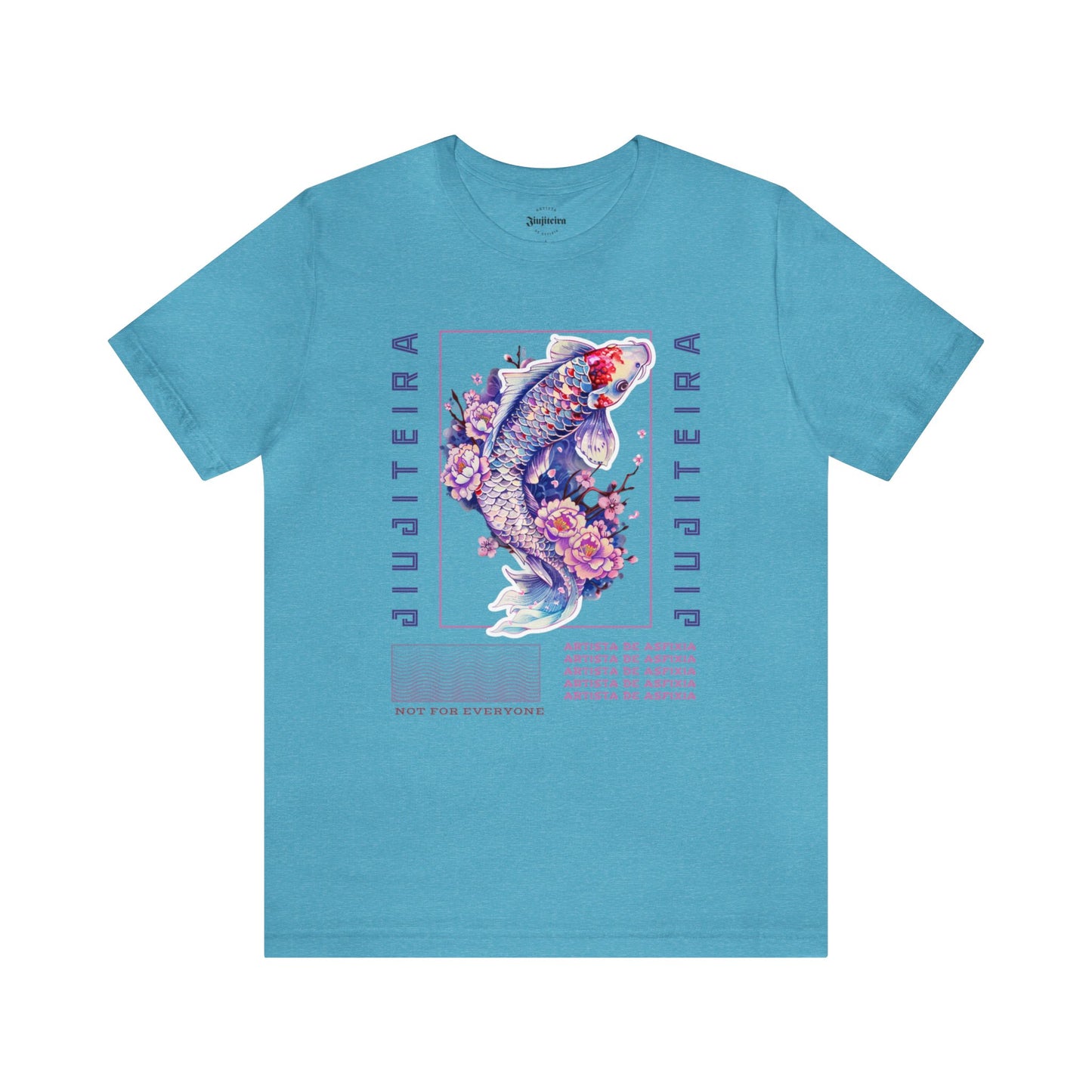 Unisex Jersey Short Sleeve Tee- Jiujiteira Purple Koi Fish