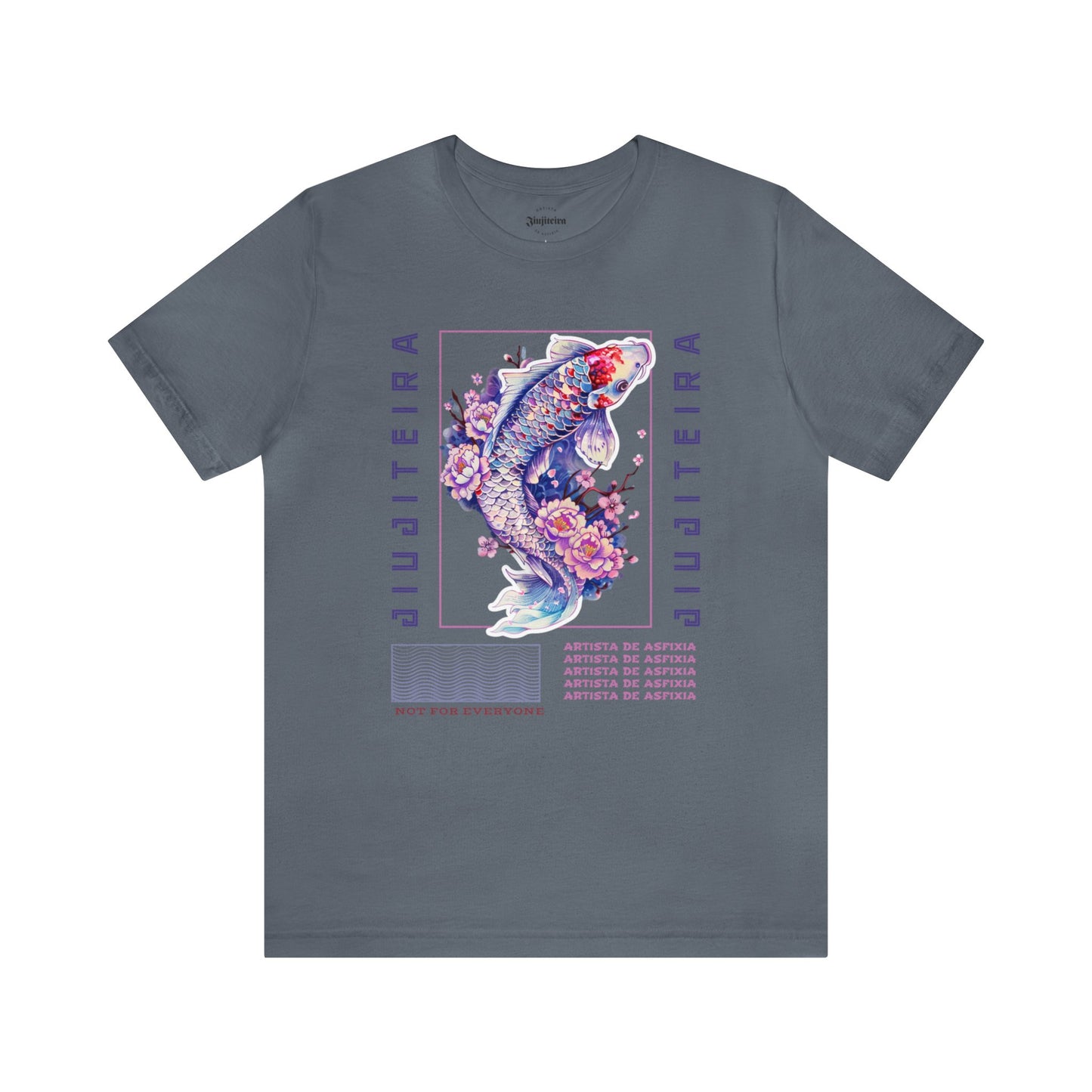 Unisex Jersey Short Sleeve Tee- Jiujiteira Purple Koi Fish