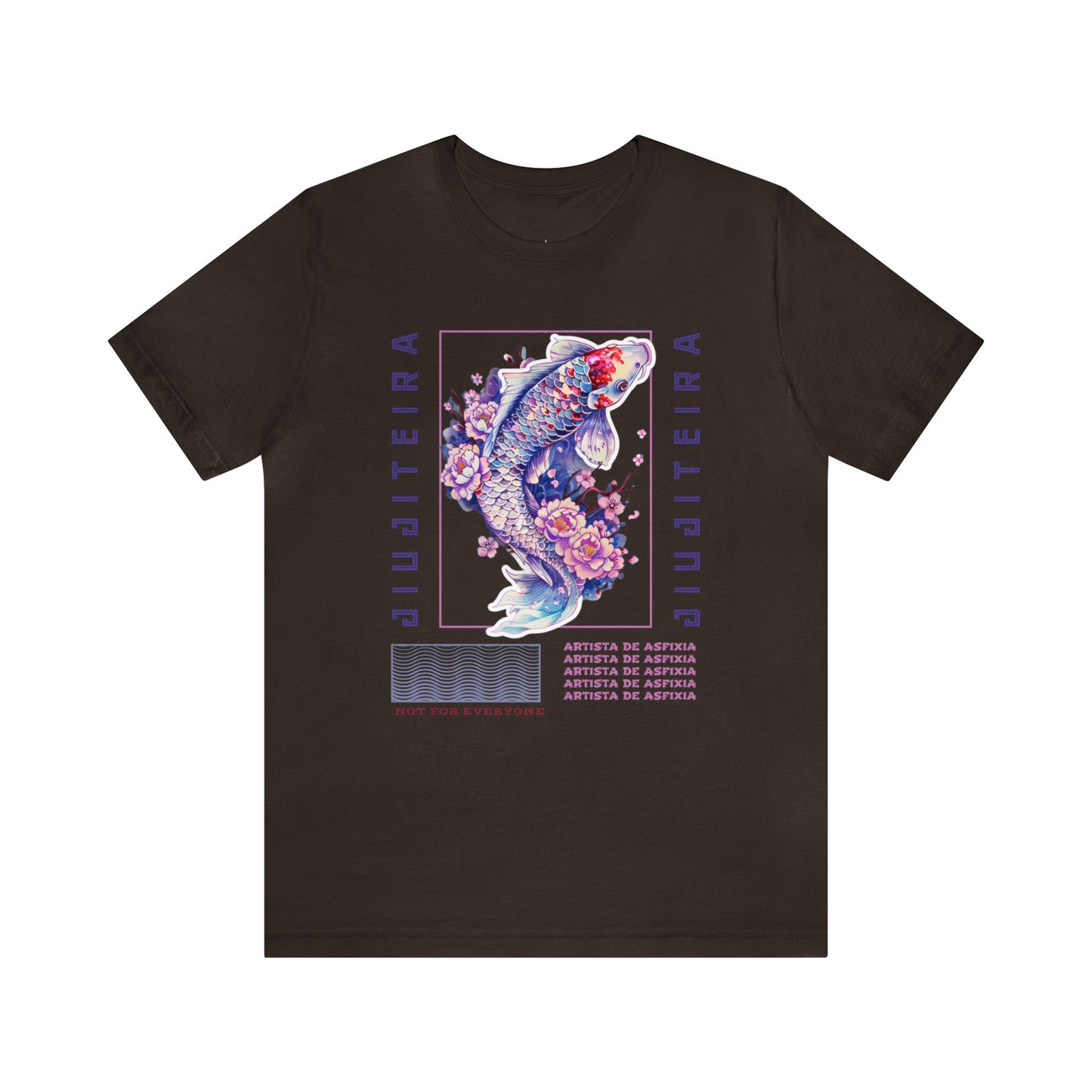 Unisex Jersey Short Sleeve Tee- Jiujiteira Purple Koi Fish