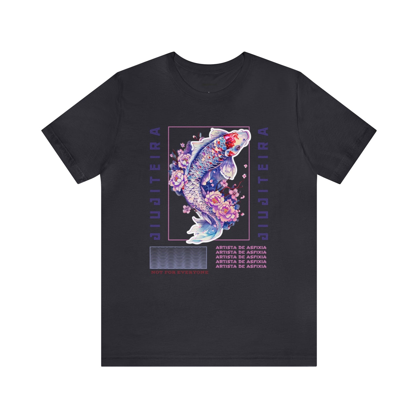 Unisex Jersey Short Sleeve Tee- Jiujiteira Purple Koi Fish