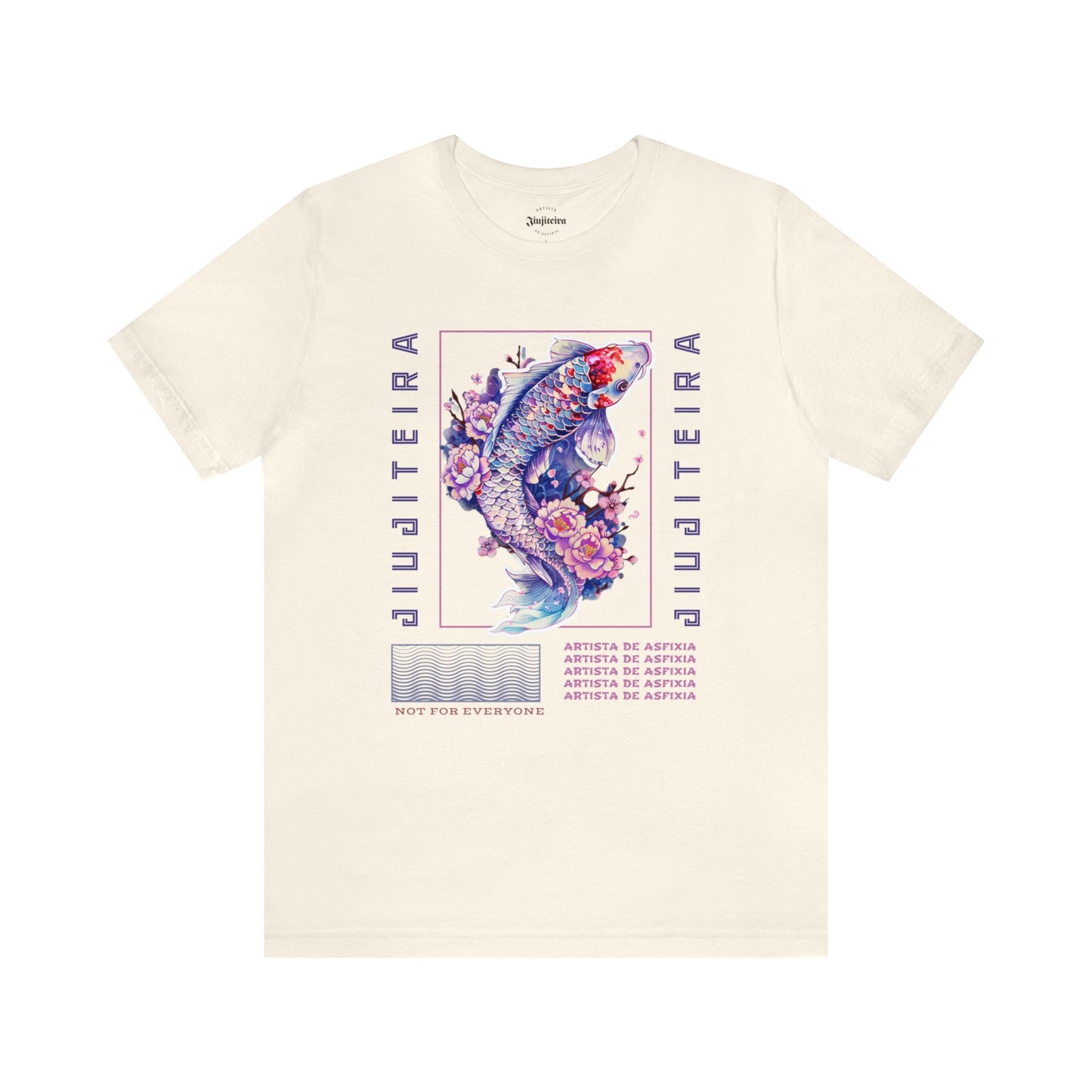 Unisex Jersey Short Sleeve Tee- Jiujiteira Purple Koi Fish