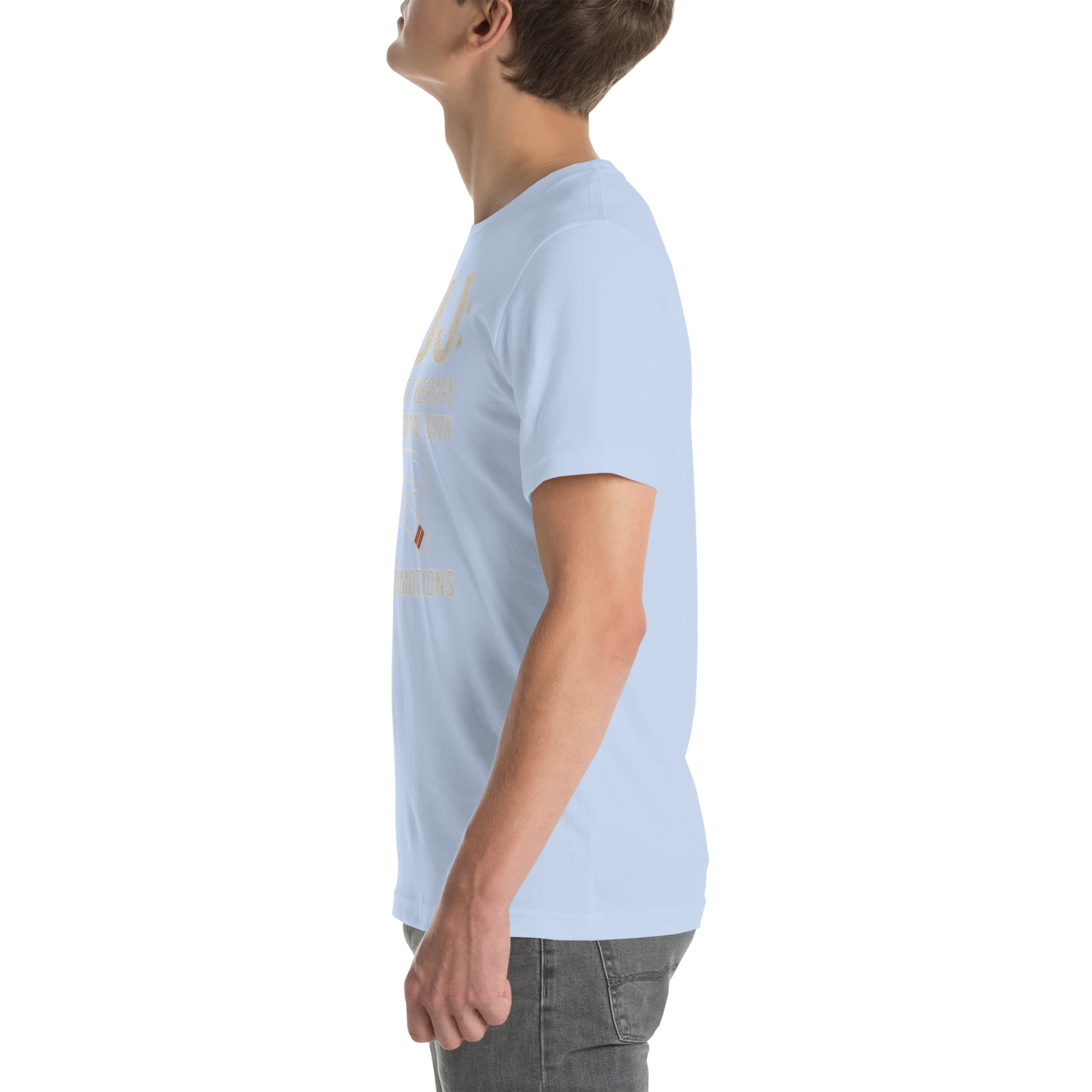 BJJ Therapy Shirt – “Because Therapy Doesn’t Come with Stripe Promotions” | Funny Brazilian Jiu-Jitsu T-Shirt for Grapplers