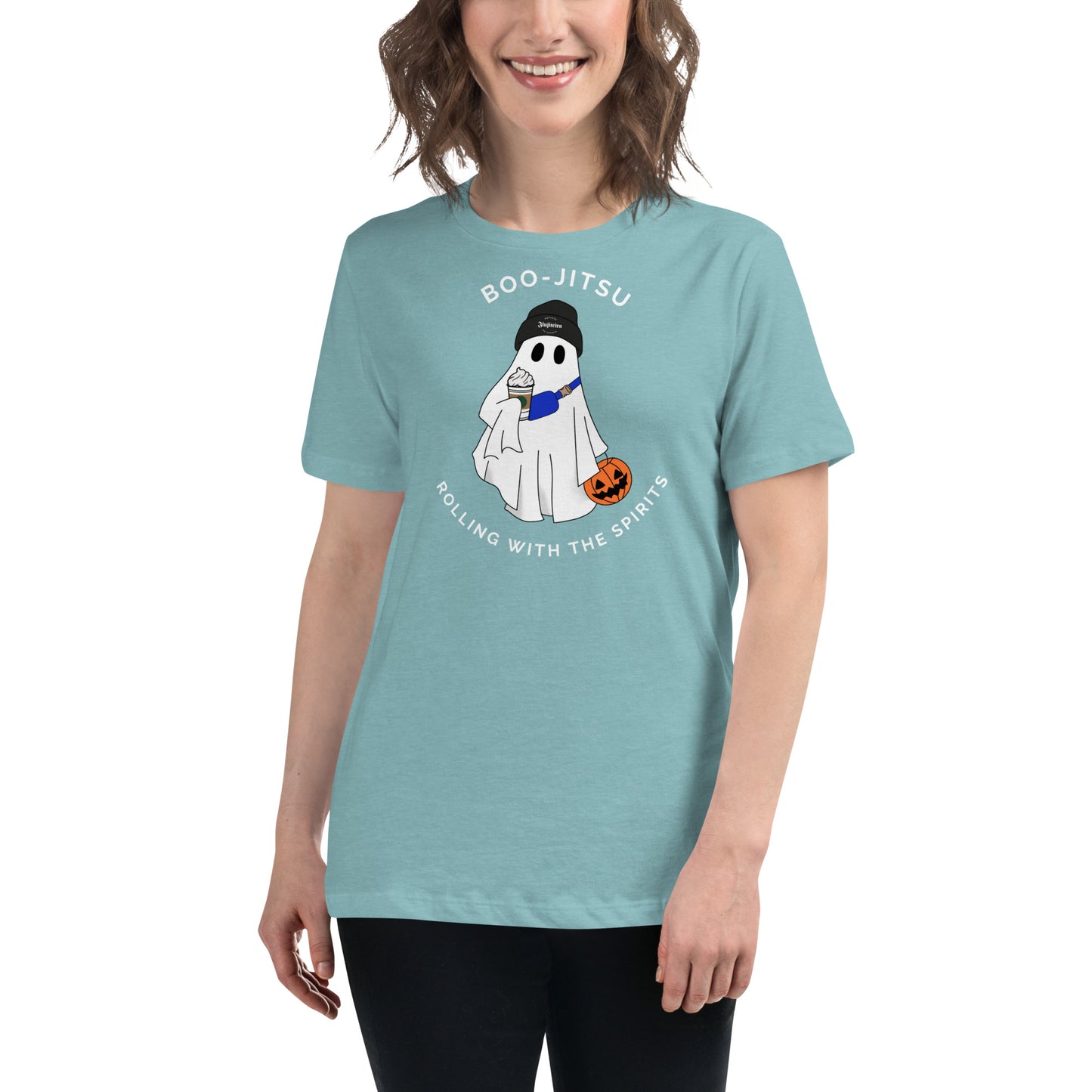 Boo-Jitsu Halloween Shirt – Women’s Ghost Tee for Jiu-Jitsu