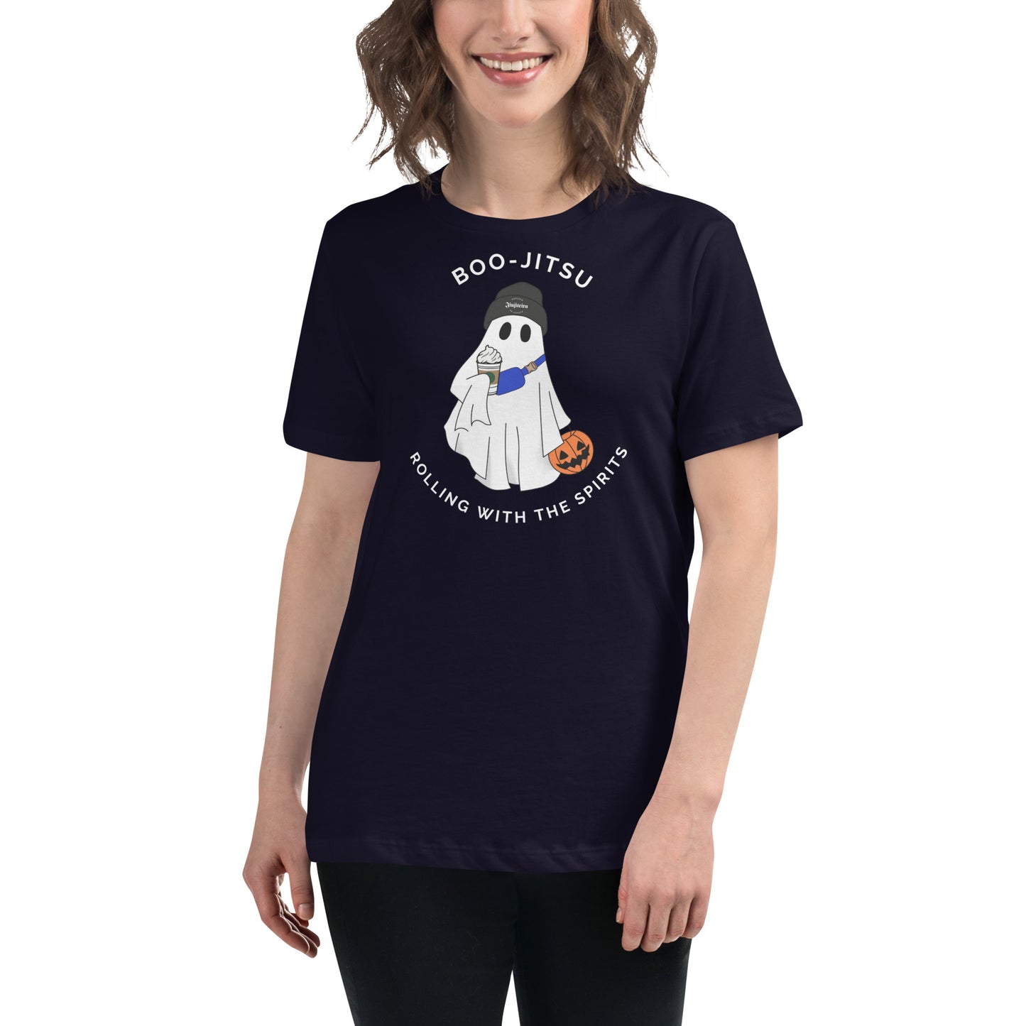 Boo-Jitsu Halloween Shirt – Women’s Ghost Tee for Jiu-Jitsu