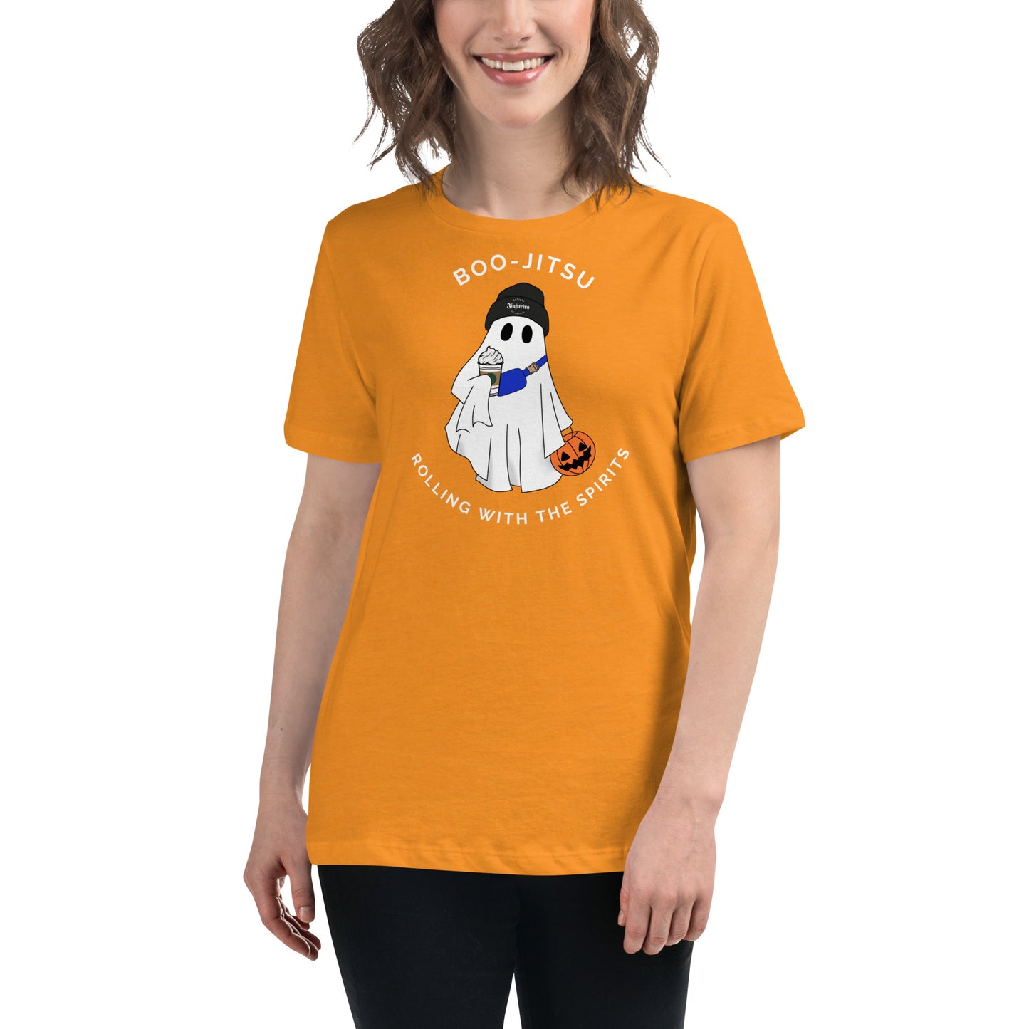 Boo-Jitsu Halloween Shirt – Women’s Ghost Tee for Jiu-Jitsu