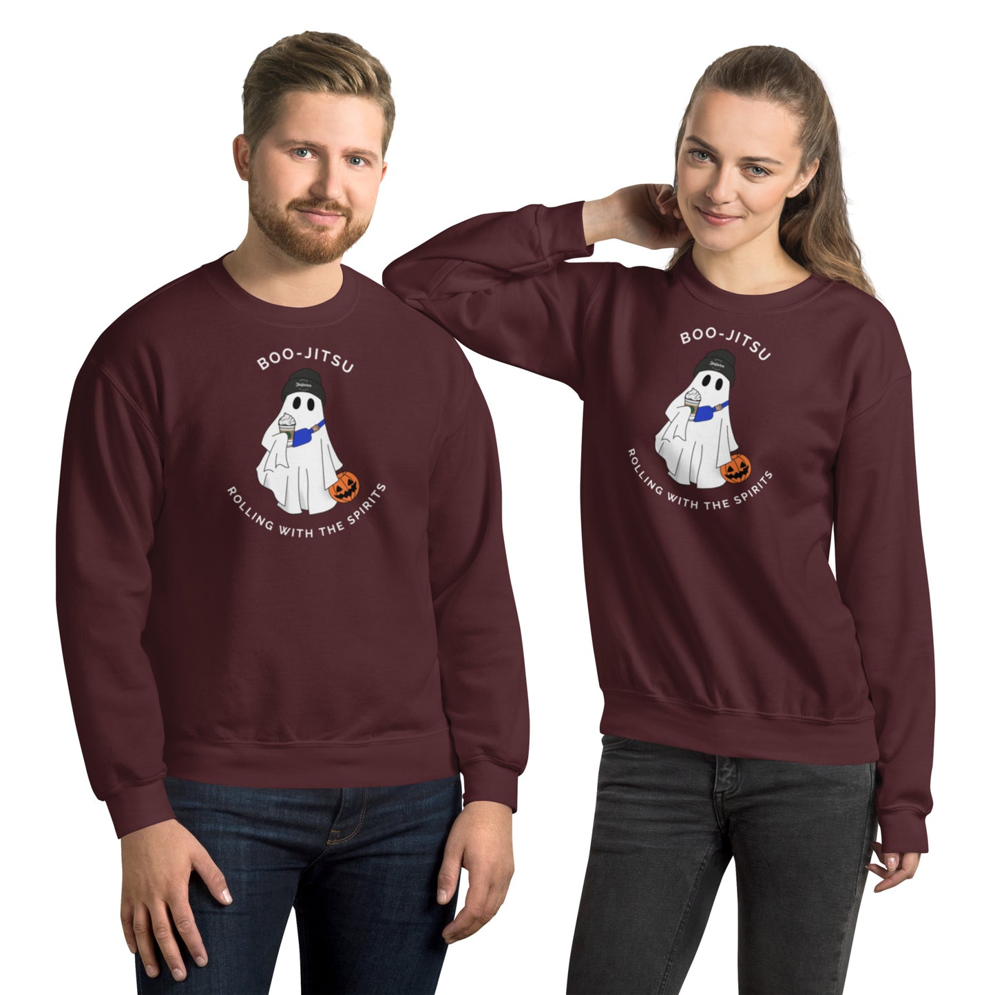 Halloween BJJ Hoodie – Jiu-Jitsu Ghost Sweatshirt