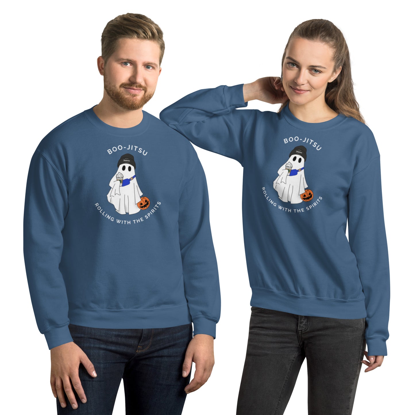 Halloween BJJ Hoodie – Jiu-Jitsu Ghost Sweatshirt