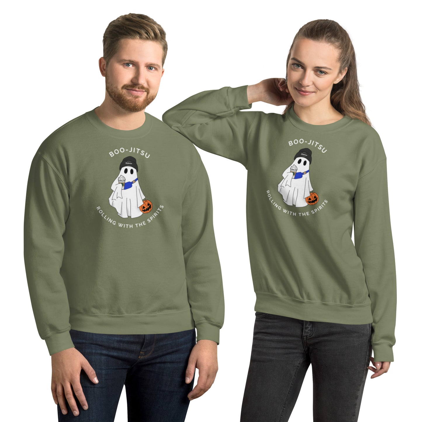 Halloween BJJ Hoodie – Jiu-Jitsu Ghost Sweatshirt