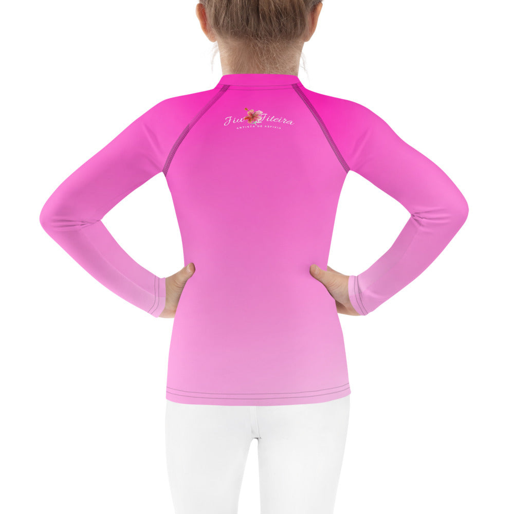 Kids BJJ Rash Guard - Jiujitsu Panda | Jiujiteira No-Gi Shirt for Girls (Sizes 2T–7)-rash guard-The Women of Jiujitsu