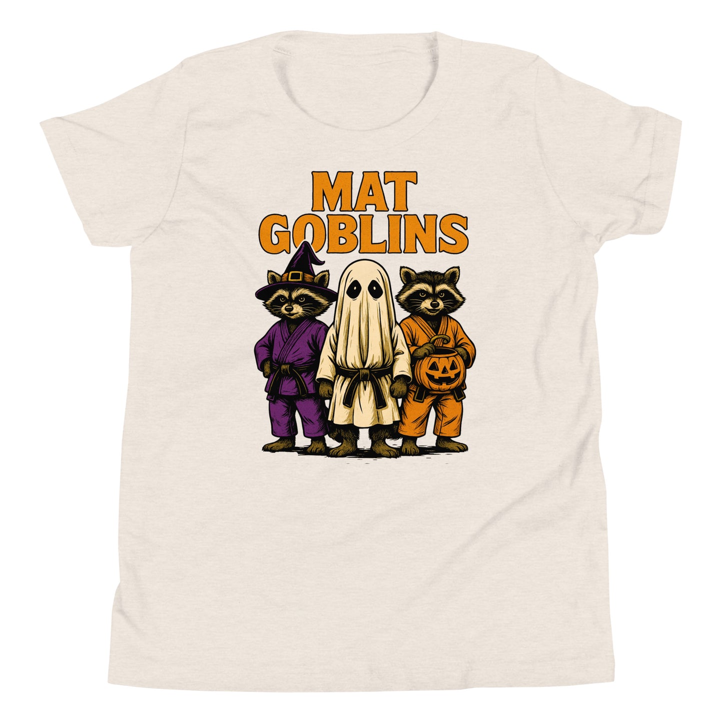 Mat Goblins Halloween Youth BJJ T-Shirt – Funny Brazilian Jiu-Jitsu Martial Arts Tee for Kids