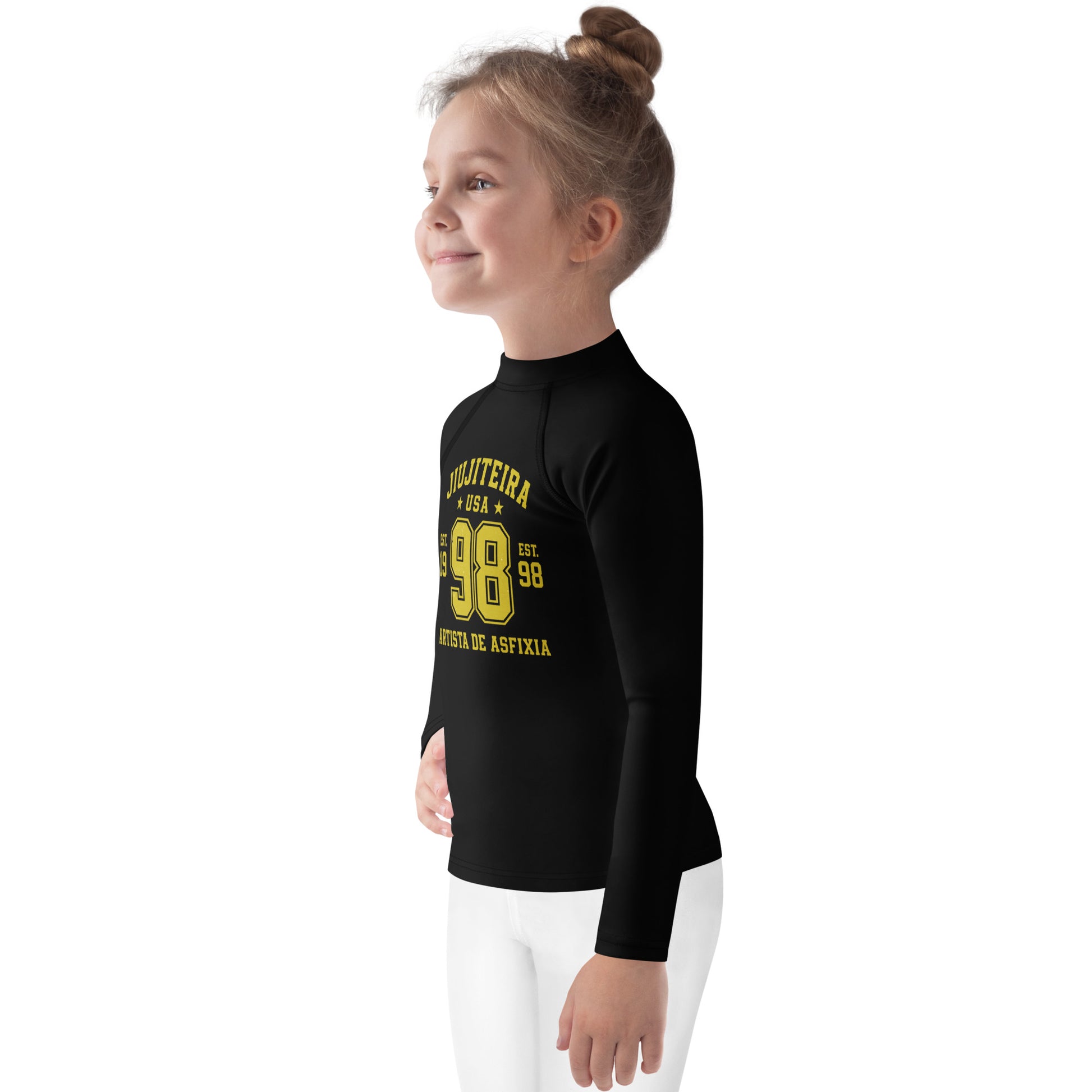 Kids BJJ Rash Guard – Jiujiteira 1998 Edition | Kids No-Gi Shirt (Ages 2–7)-activewear-The Women of Jiujitsu