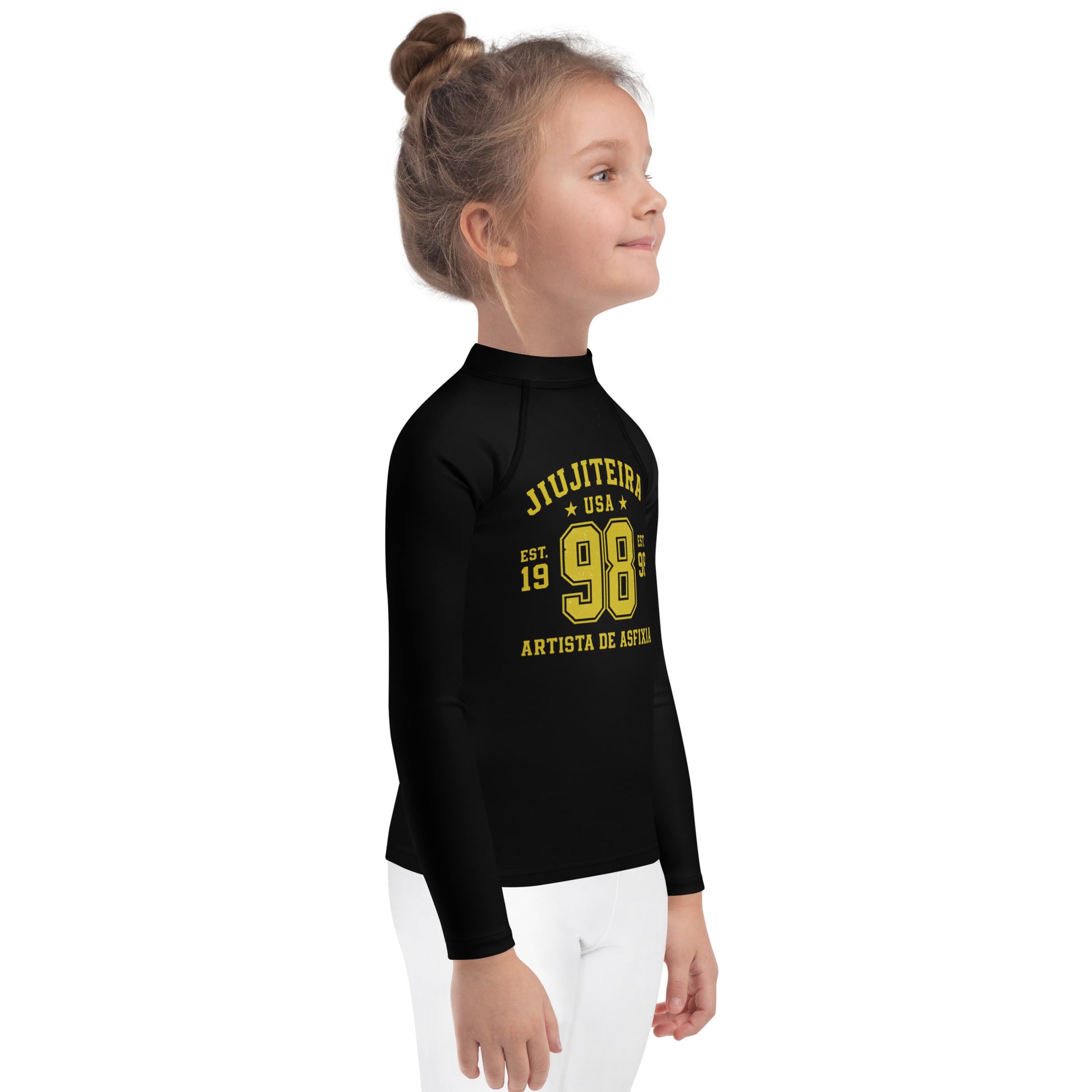 Kids BJJ Rash Guard – Jiujiteira 1998 Edition | Kids No-Gi Shirt (Ages 2–7)-activewear-The Women of Jiujitsu