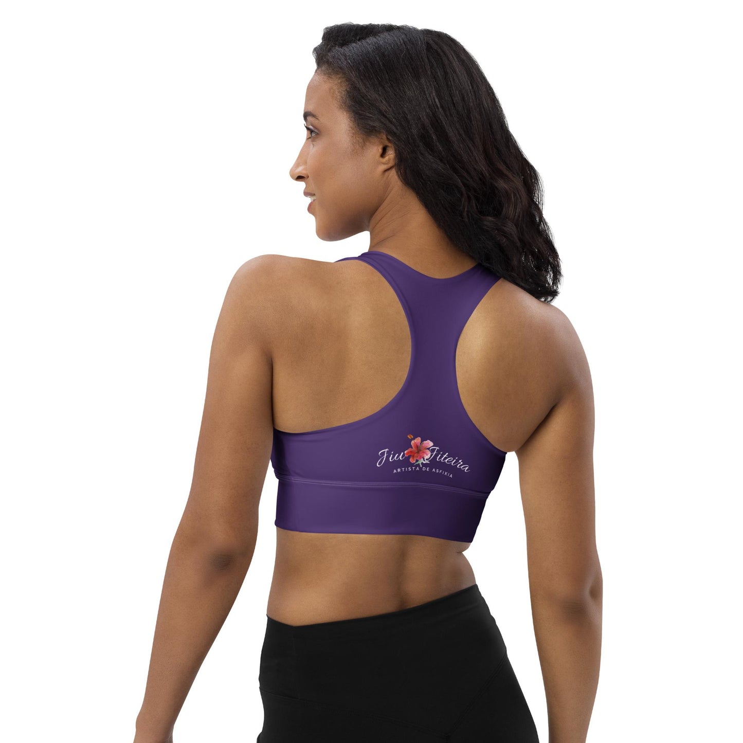 Longline sports bra- Jiujiteira Ranked Purple - The Women of Jiujitsu