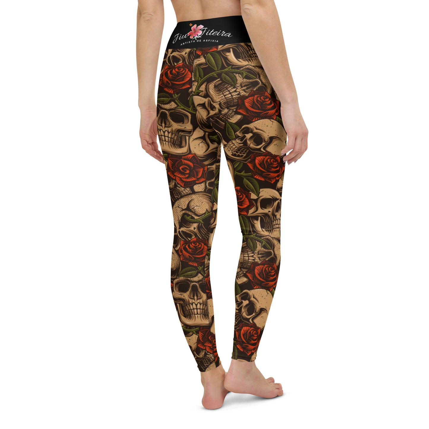 Women's BJJ Leggings- JiuJitsu Rose