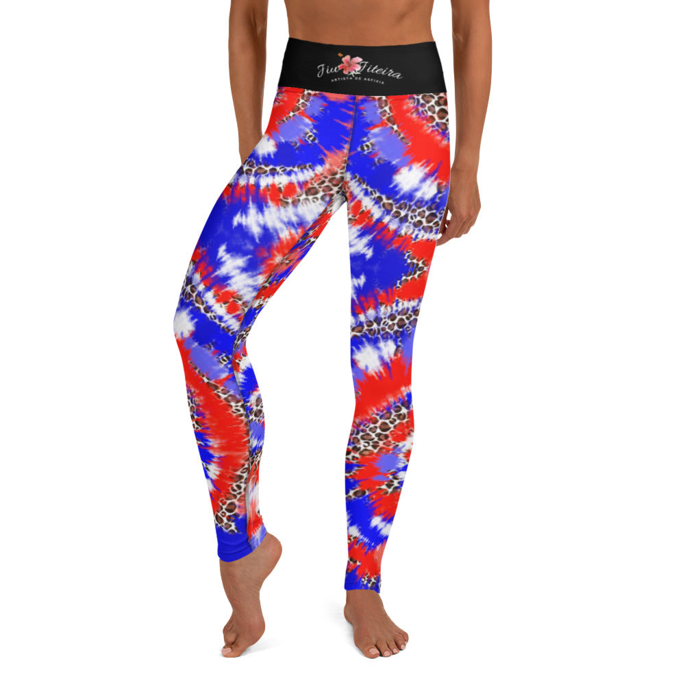 Women's BJJ Leggings- Jiujiteira All American Girl Patriotic Leggings