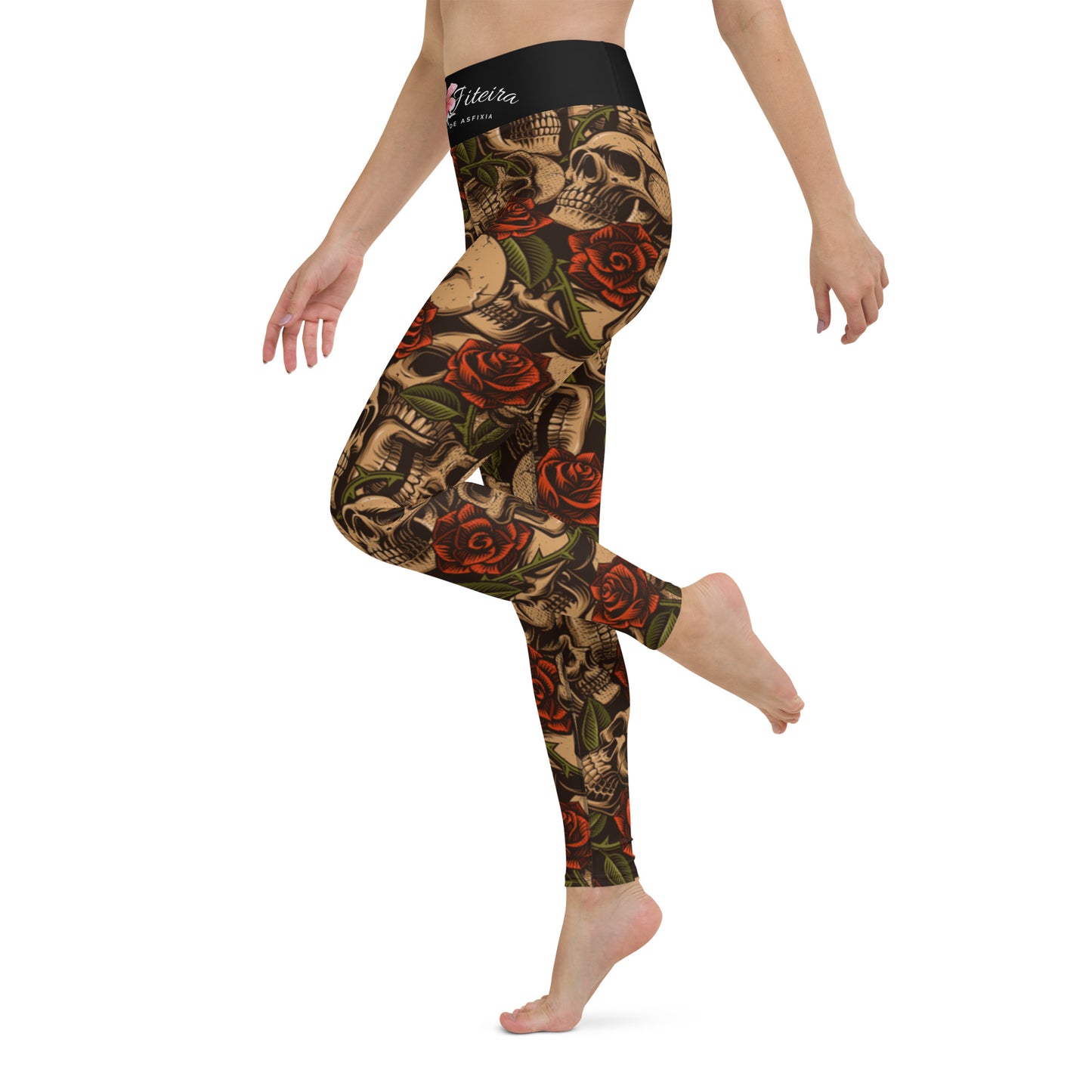 Women's BJJ Leggings- JiuJitsu Rose