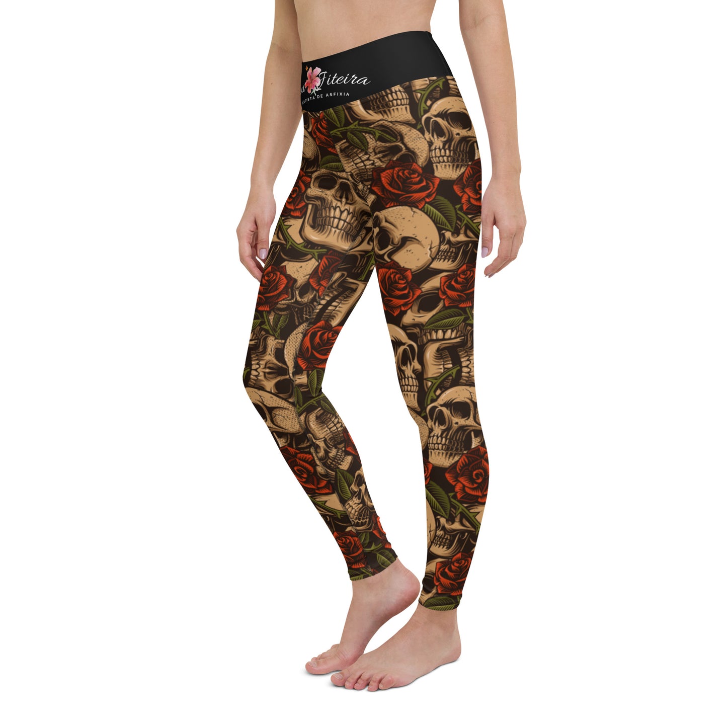 Women's BJJ Leggings- JiuJitsu Rose