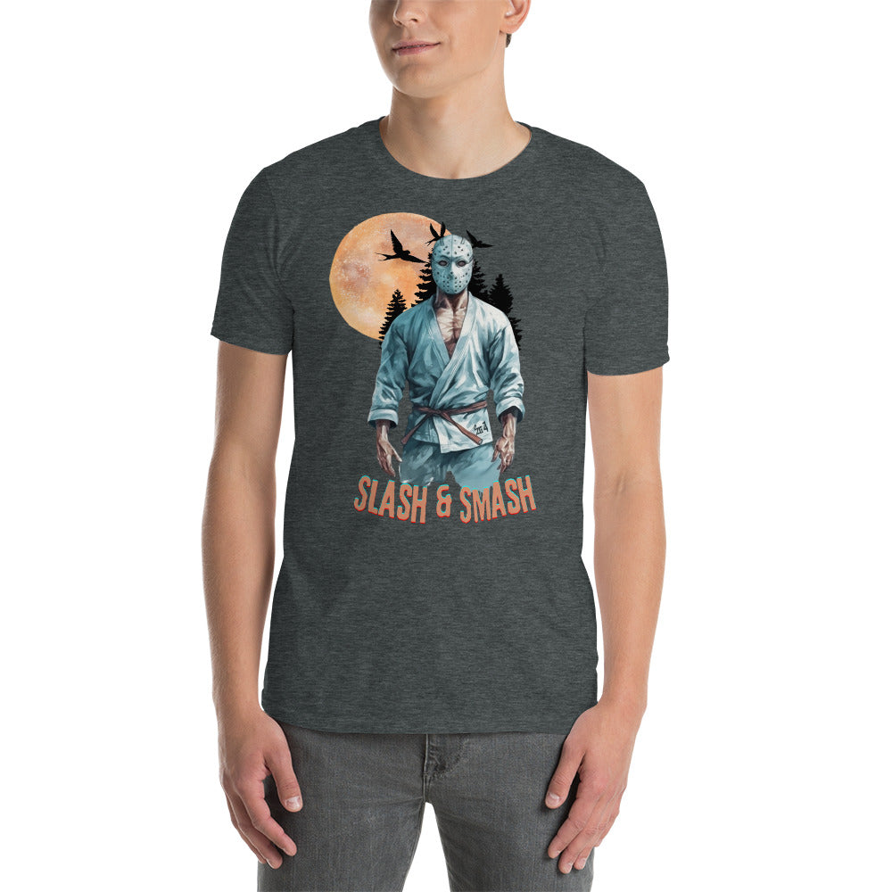 Short-Sleeve Unisex T-Shirt- Shirt- BJJ Tee, Halloween Jason Vorhees Jiujitsu t-shirt