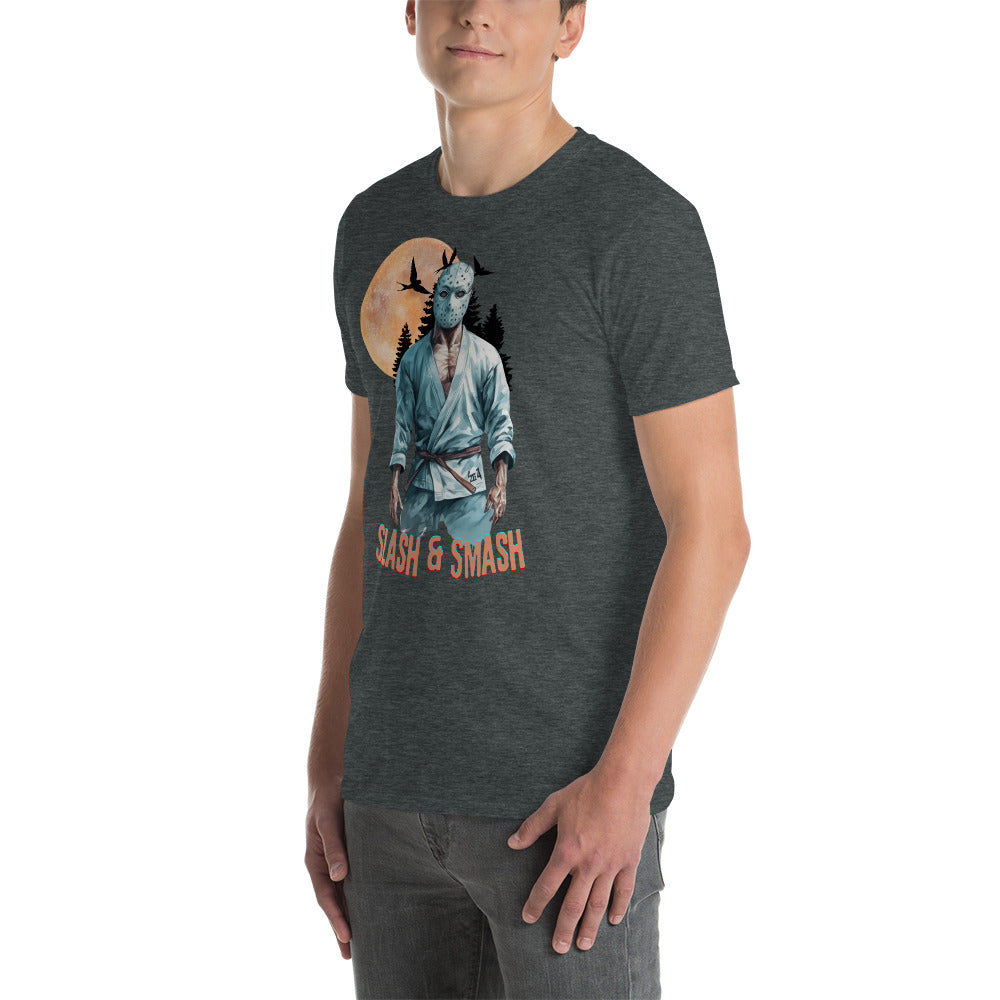Short-Sleeve Unisex T-Shirt- Shirt- BJJ Tee, Halloween Jason Vorhees Jiujitsu t-shirt