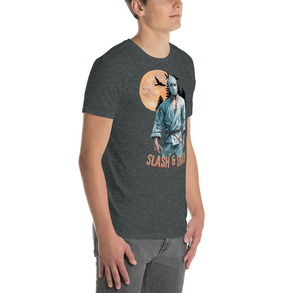 Short-Sleeve Unisex T-Shirt- Shirt- BJJ Tee, Halloween Jason Vorhees Jiujitsu t-shirt
