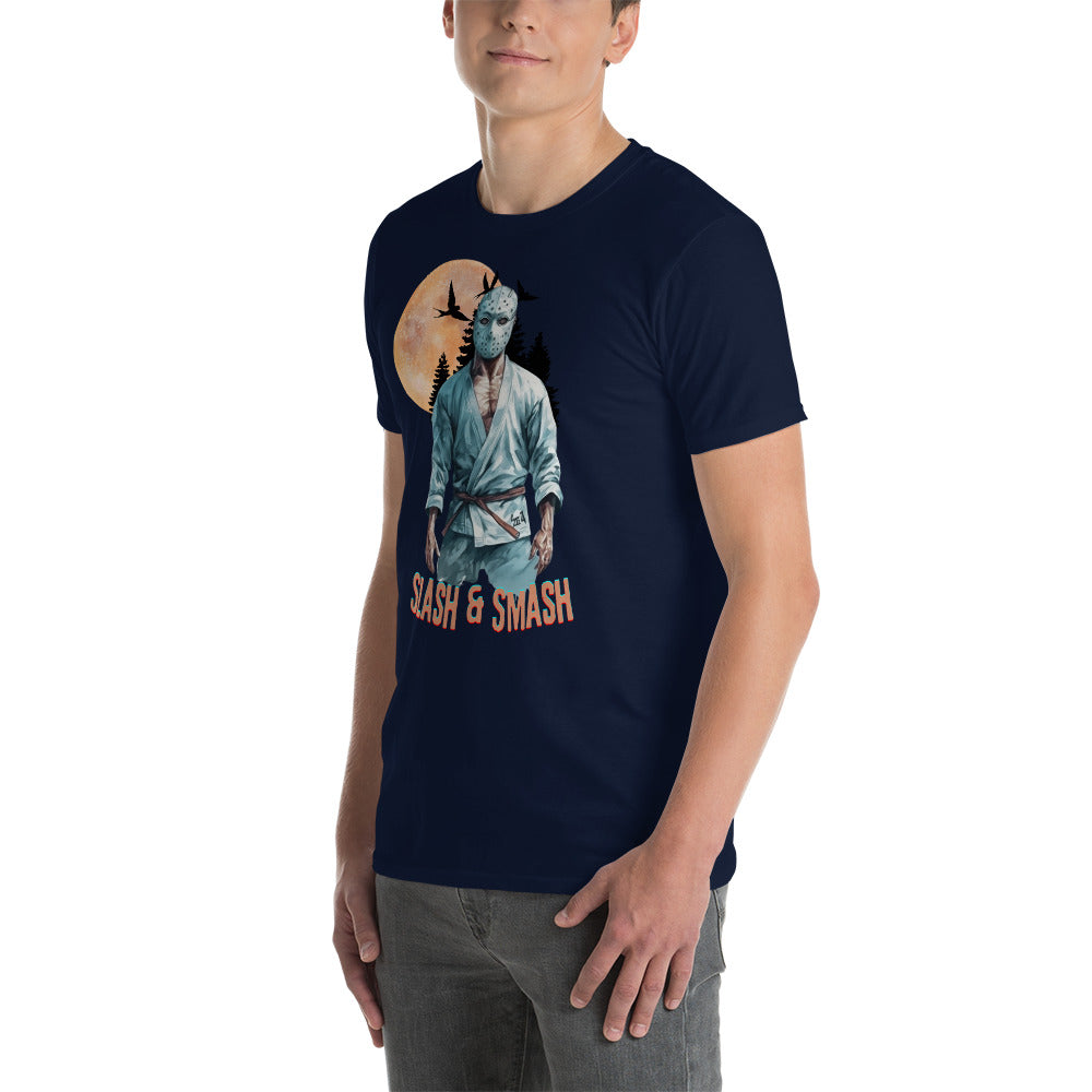 Short-Sleeve Unisex T-Shirt- Shirt- BJJ Tee, Halloween Jason Vorhees Jiujitsu t-shirt