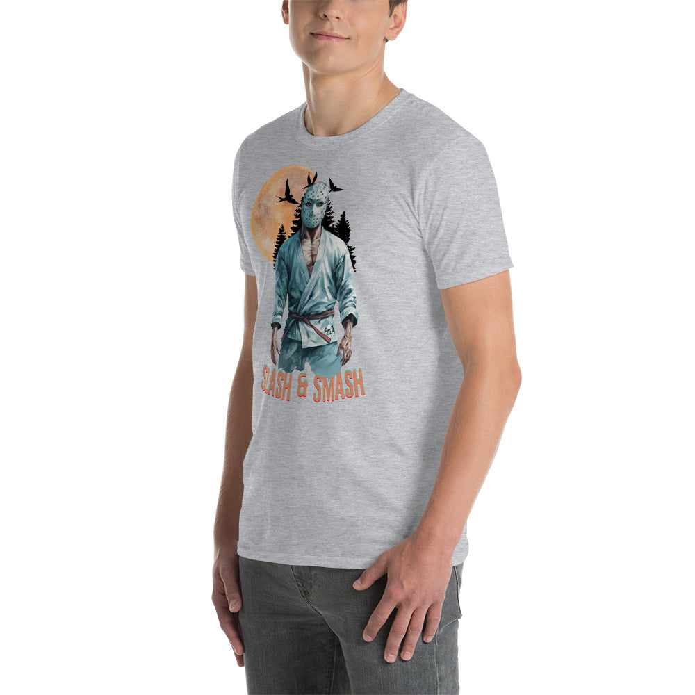 Short-Sleeve Unisex T-Shirt- Shirt- BJJ Tee, Halloween Jason Vorhees Jiujitsu t-shirt