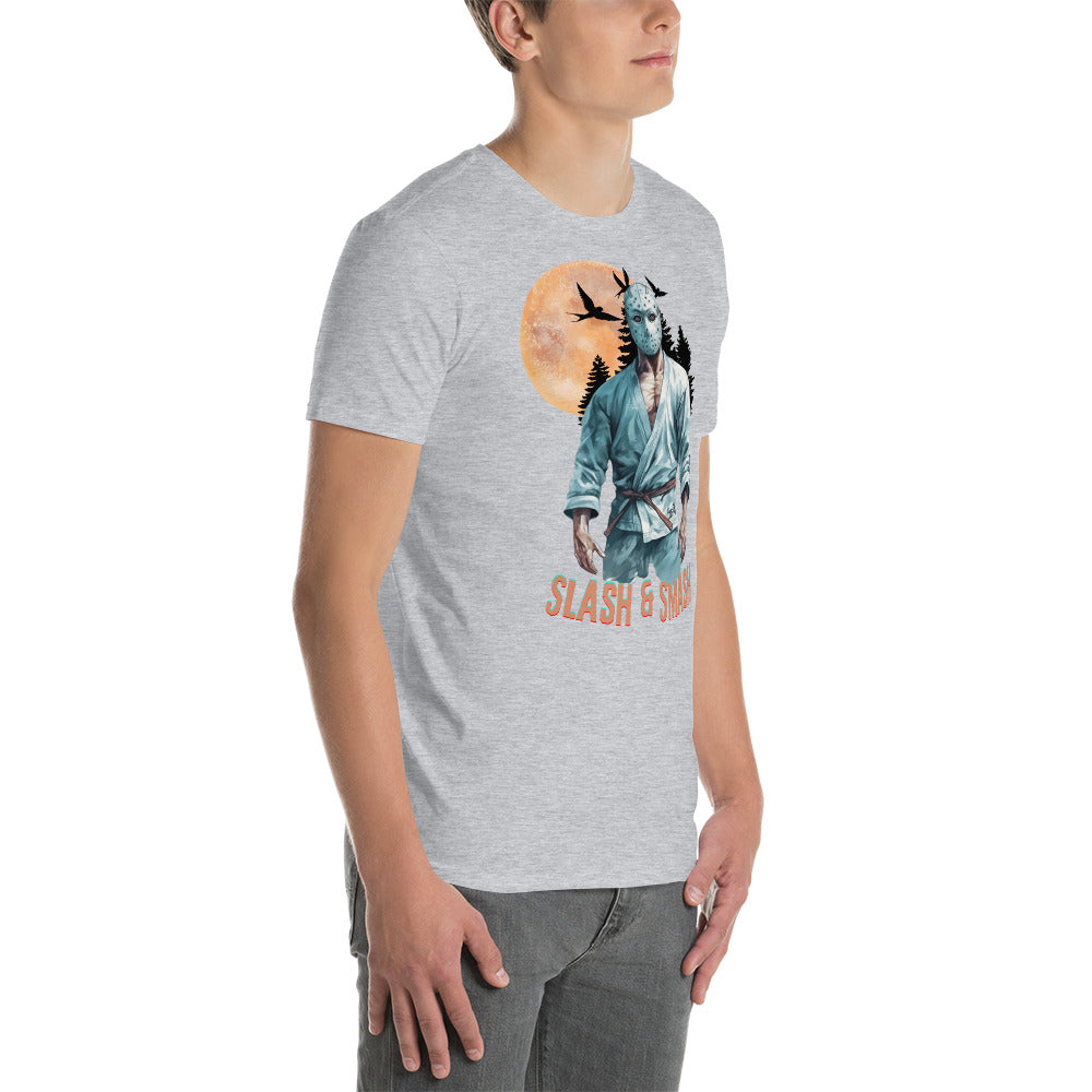 Short-Sleeve Unisex T-Shirt- Shirt- BJJ Tee, Halloween Jason Vorhees Jiujitsu t-shirt