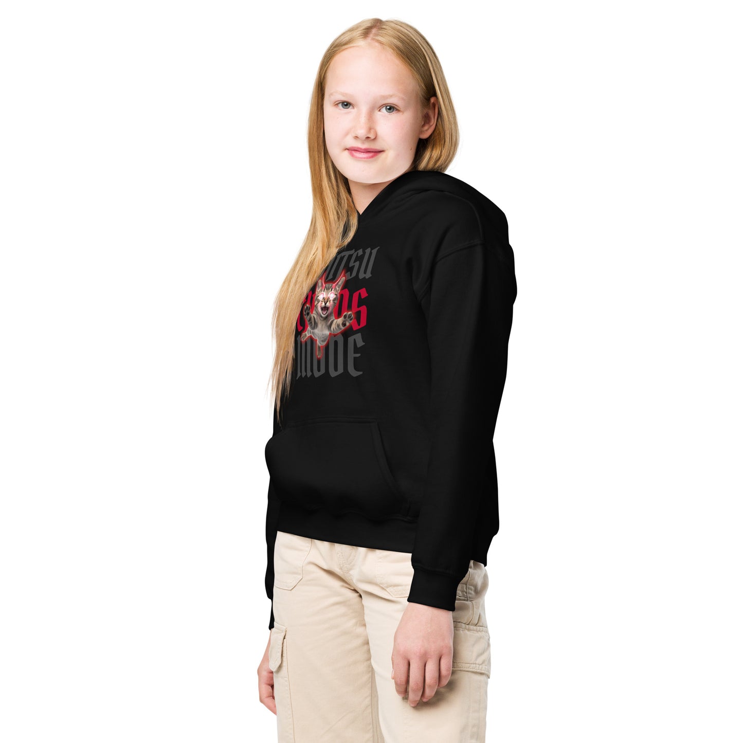 Youth BJJ Hoodie – Chaos Design for Girls Who Roll