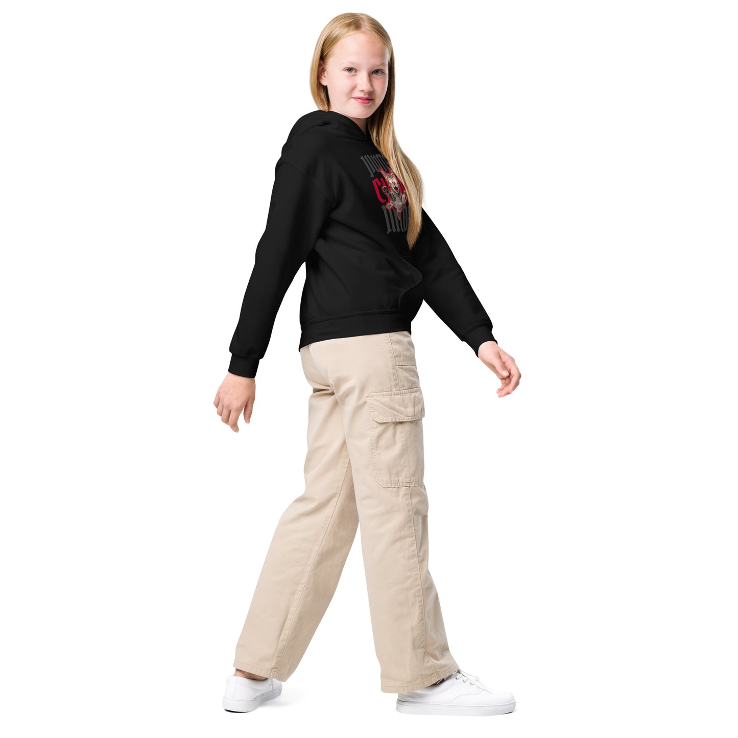 Youth BJJ Hoodie – Chaos Design for Girls Who Roll