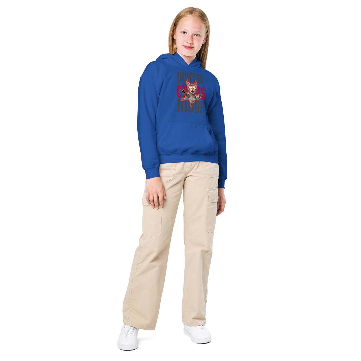 Youth BJJ Hoodie – Chaos Design for Girls Who Roll