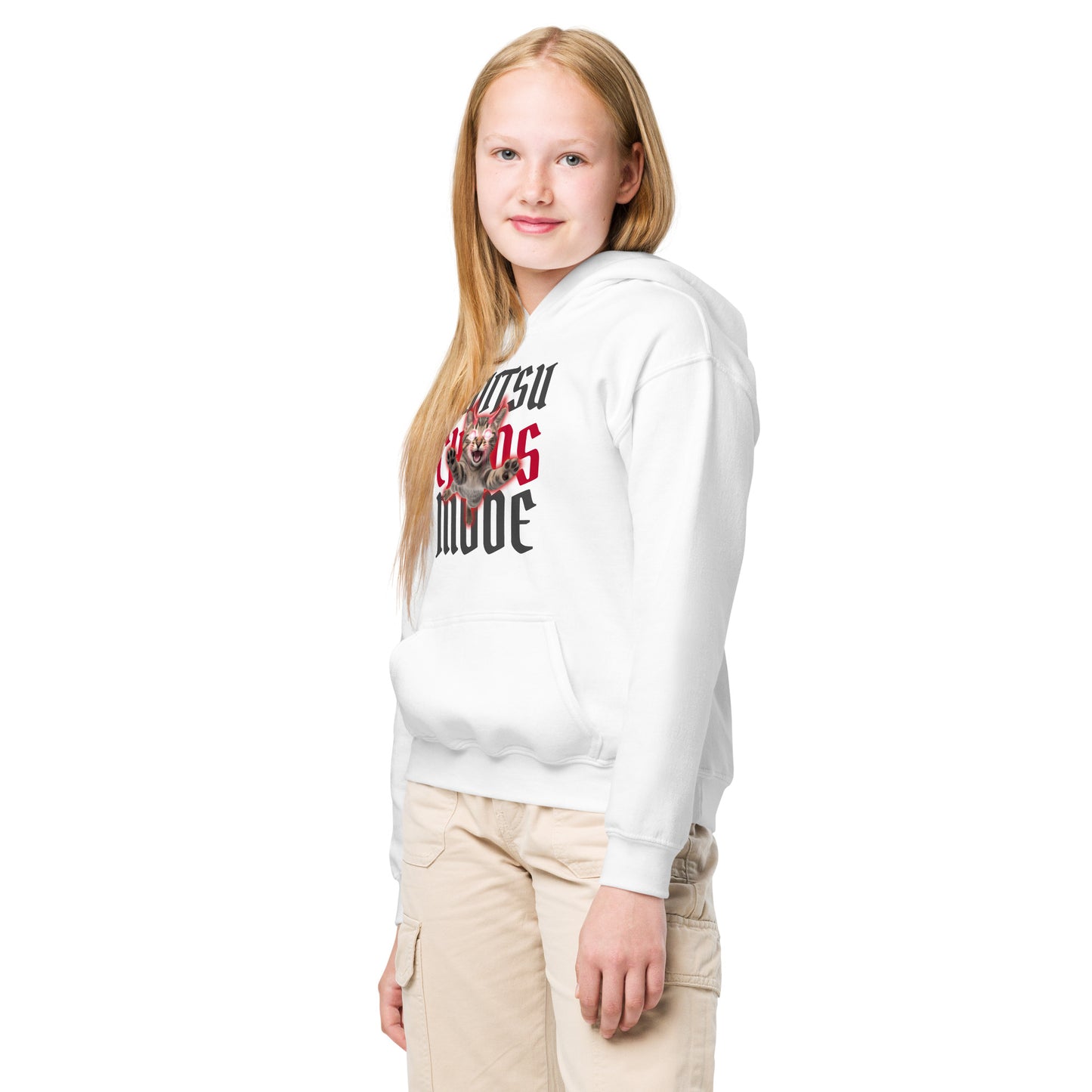 Youth BJJ Hoodie – Chaos Design for Girls Who Roll