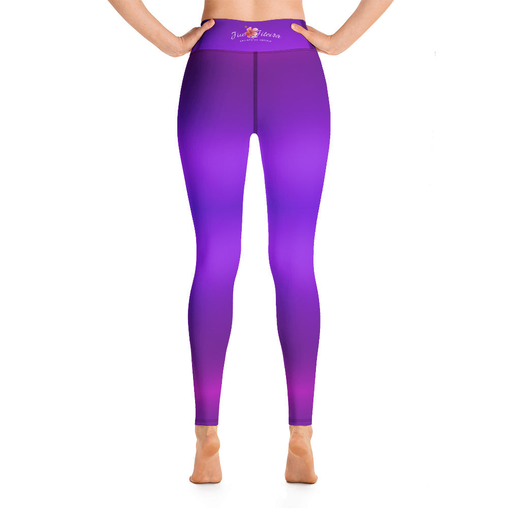 Leggings- Purple Hombre JiuJiteira logo - The Women of Jiujitsu