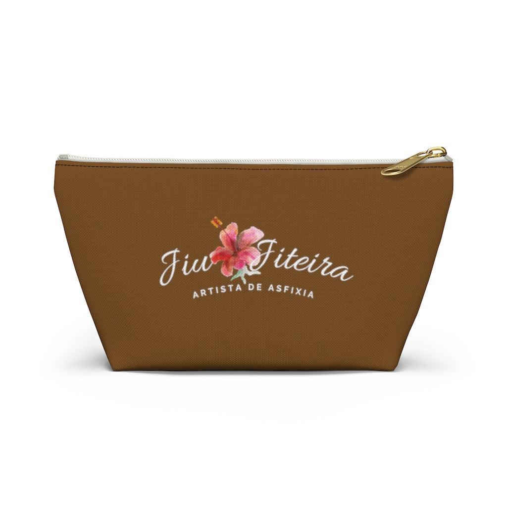 Accessory Pouch w T-bottom- JiuJiiteira Brown (rank) - The Women of Jiujitsu