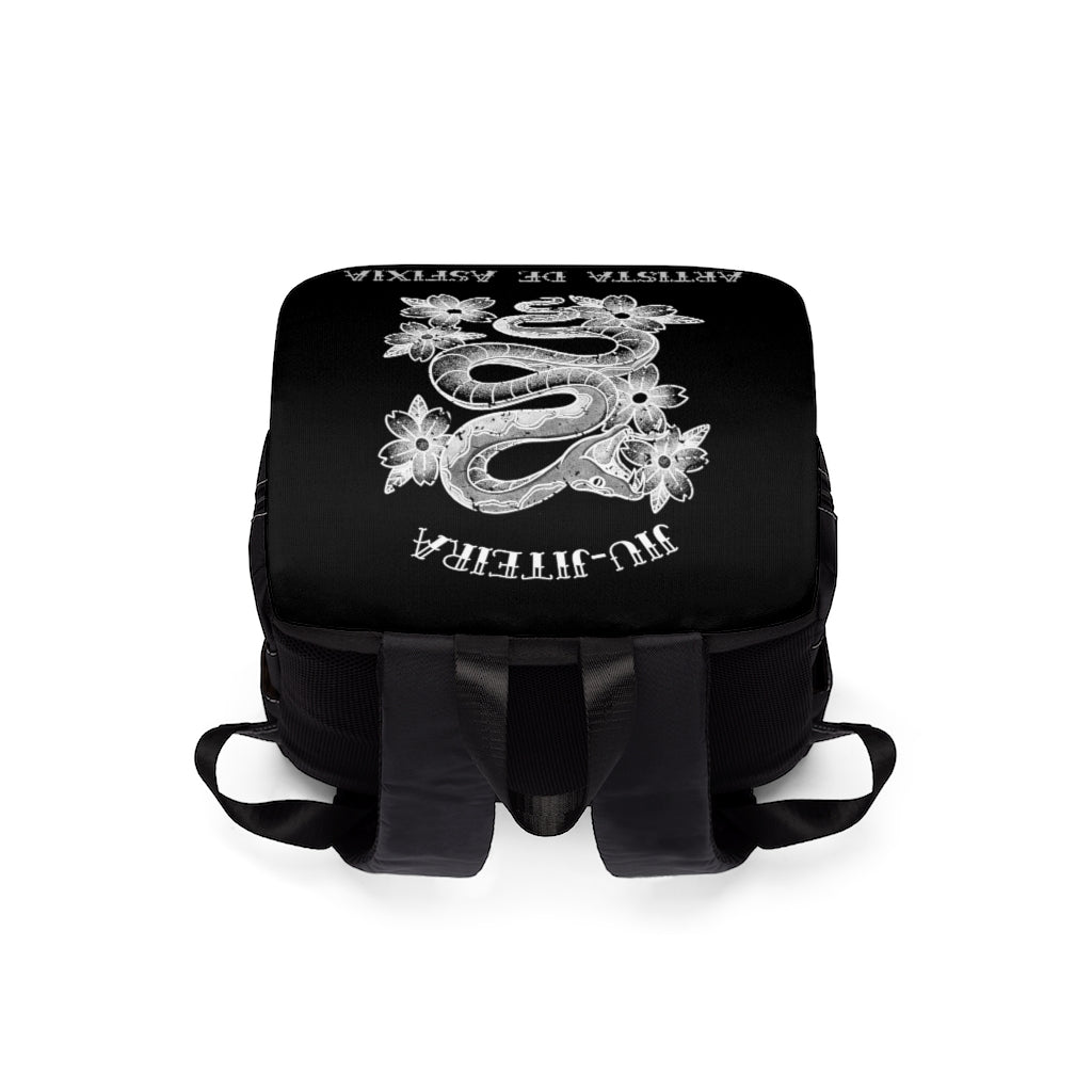 Unisex Casual Shoulder Backpack- JiuJiteira Tattoo Art - The Women of Jiujitsu
