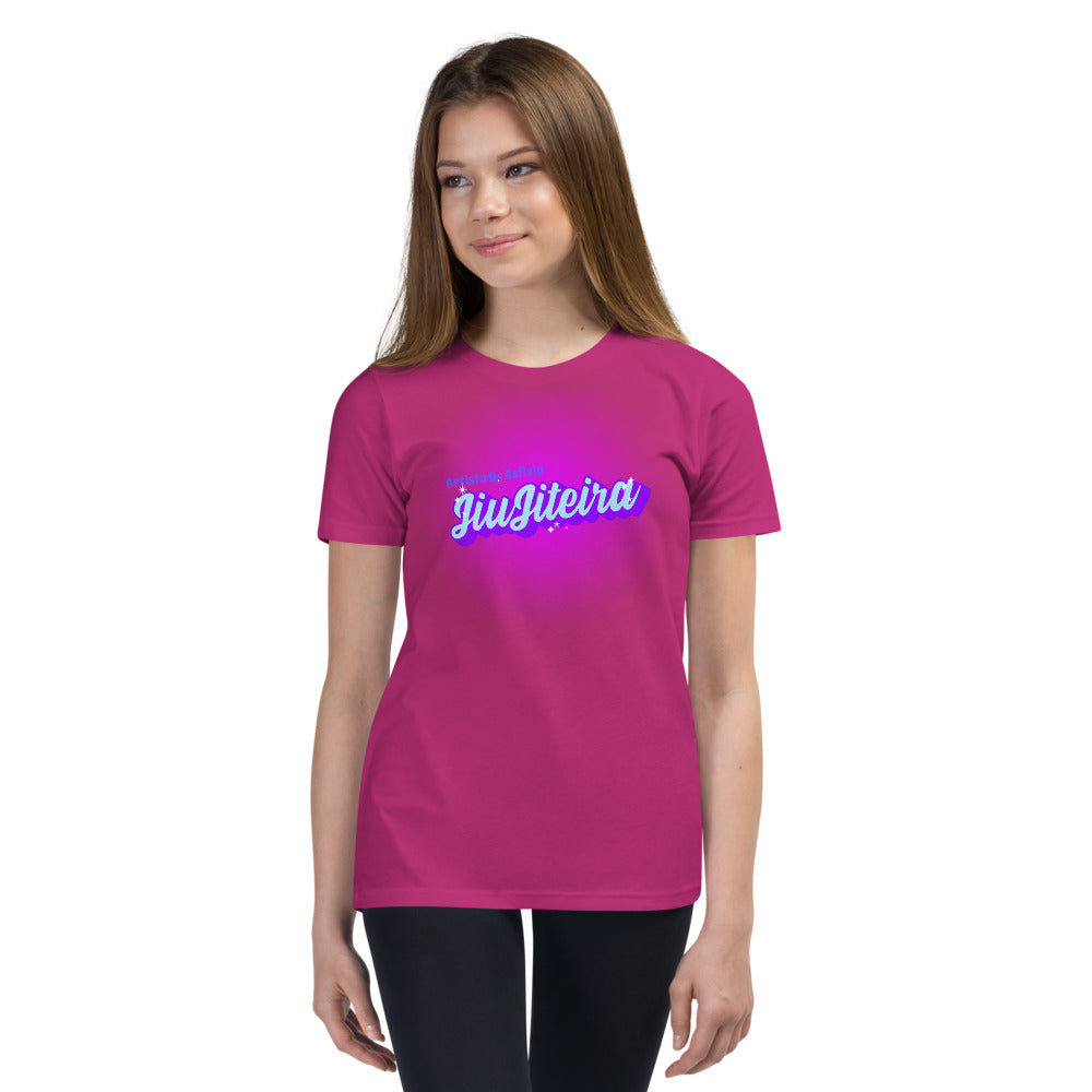 Youth Short Sleeve T-Shirt- JiuJiteira Bubble Logo - The Women of Jiujitsu