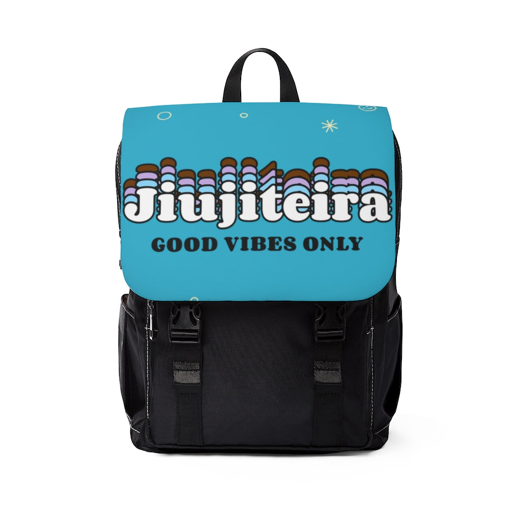 Unisex Casual Shoulder Backpack- Retro Jiujiteira - The Women of Jiujitsu