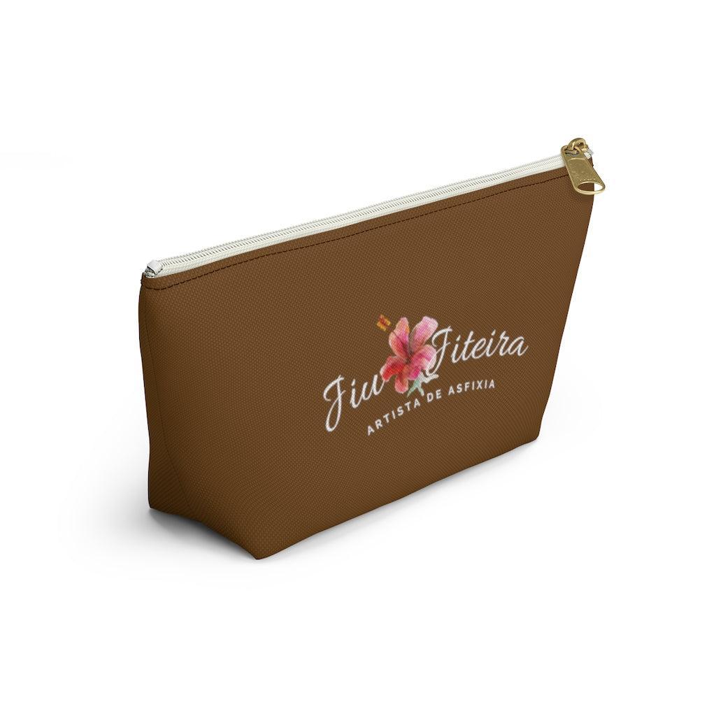 Accessory Pouch w T-bottom- JiuJiiteira Brown (rank) - The Women of Jiujitsu