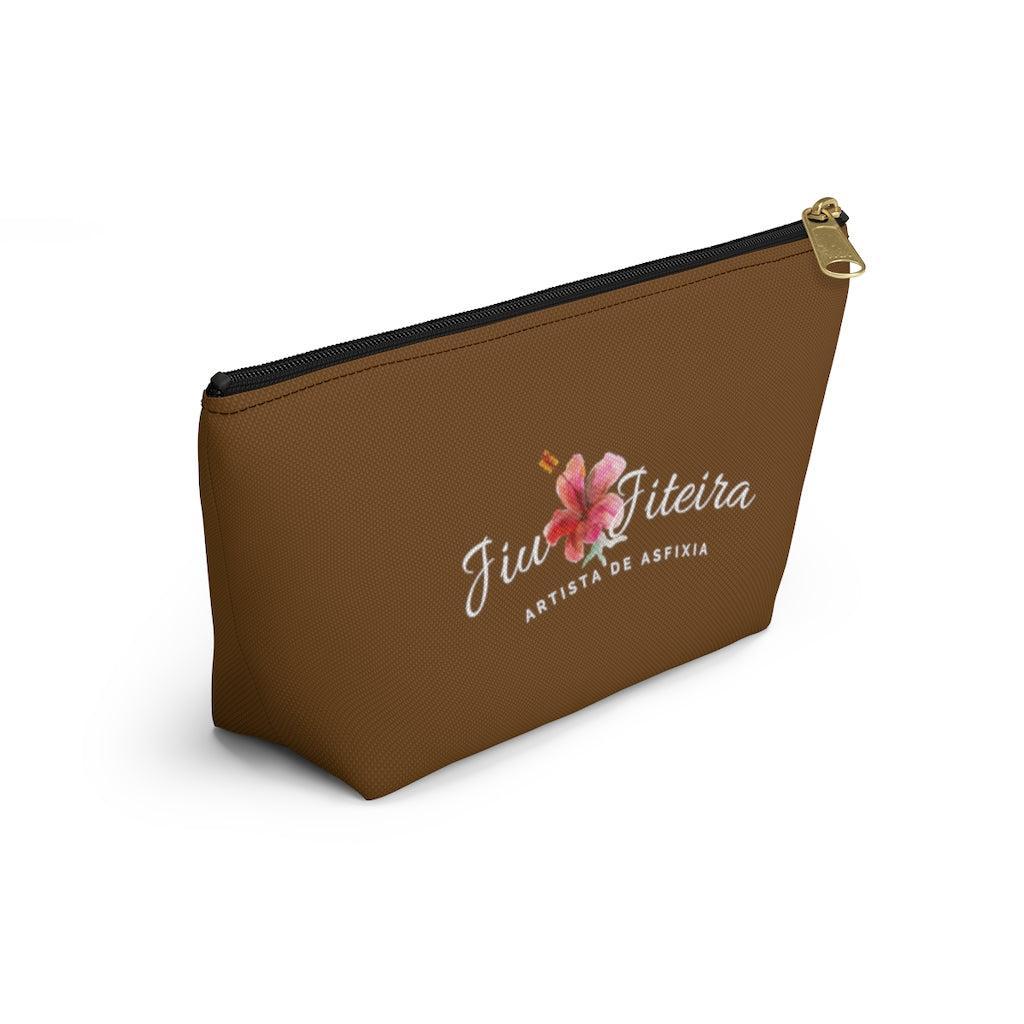 Accessory Pouch w T-bottom- JiuJiiteira Brown (rank) - The Women of Jiujitsu